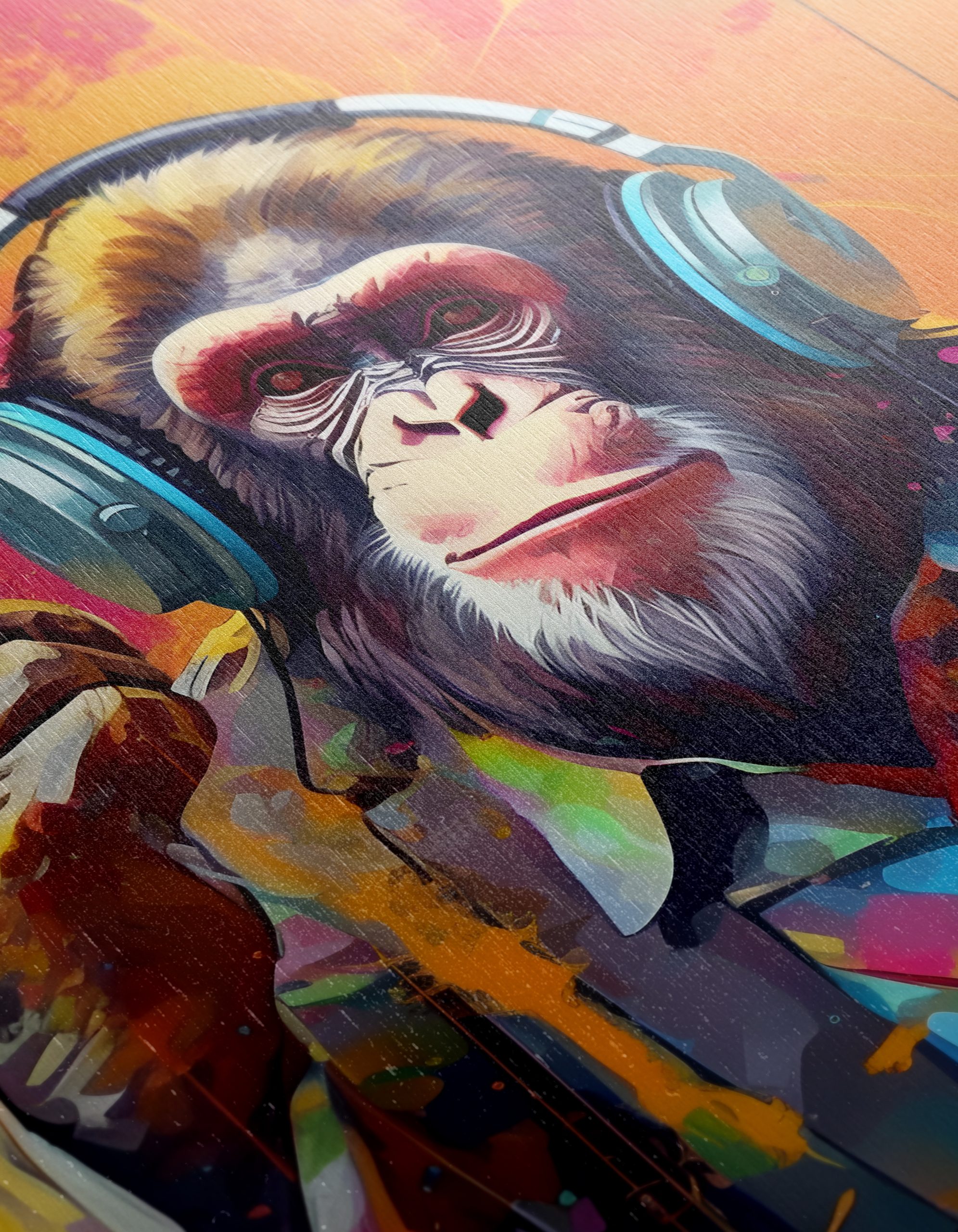 Colorful Musical Animal Artwork Featuring a Monkey - Image 12