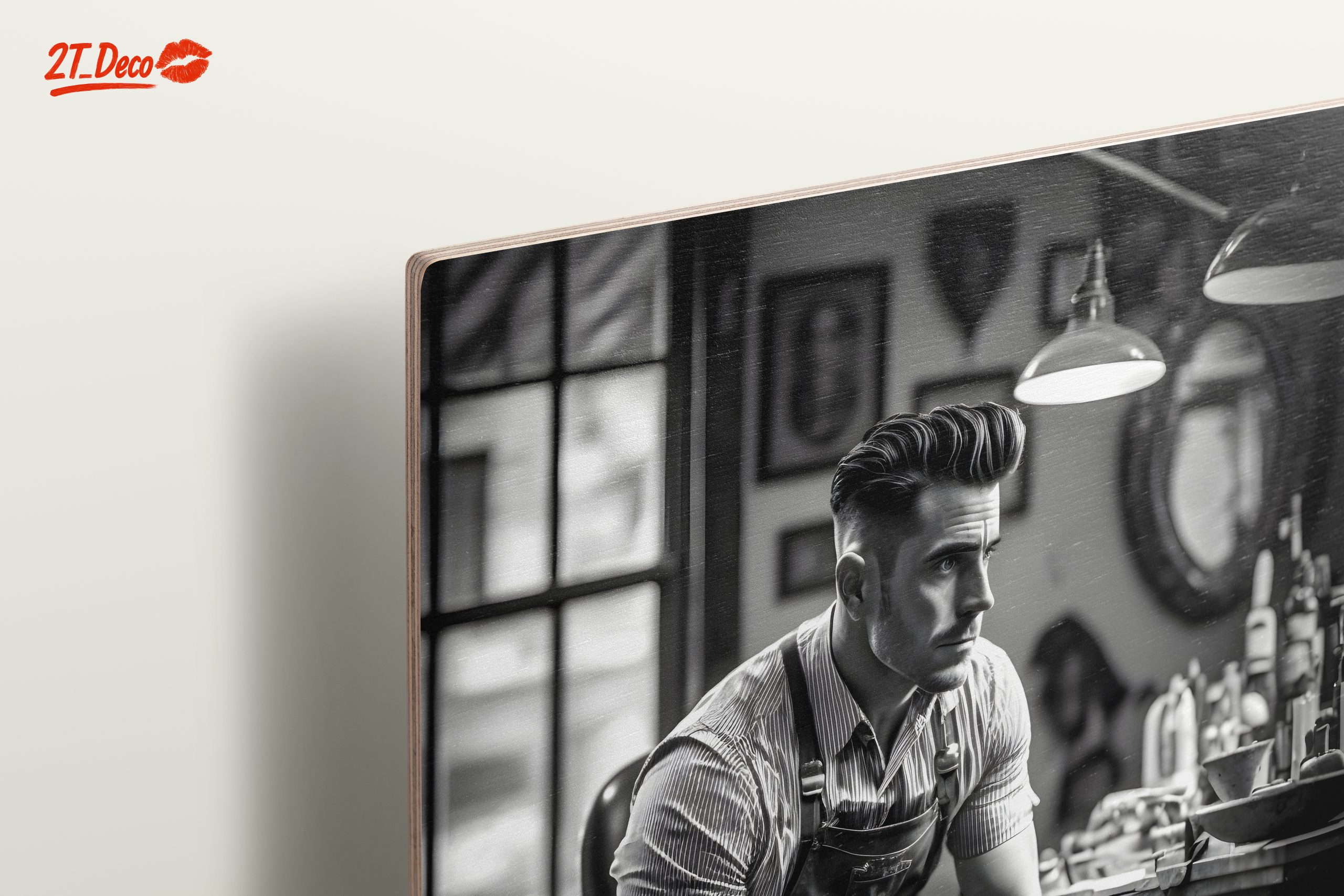 Stylish Bartender Portrayal in Black and White - Image 15