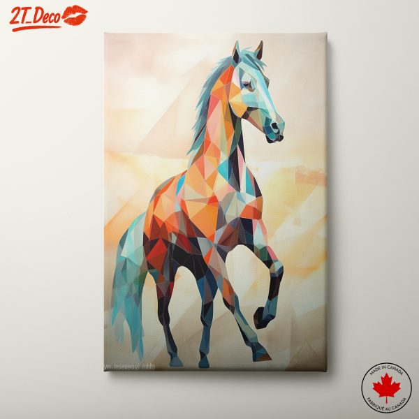 Geometric Stylized Horse Artwork