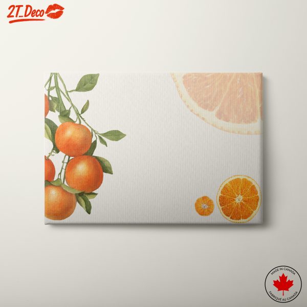 Beautiful Abstract Orange Fruit Art