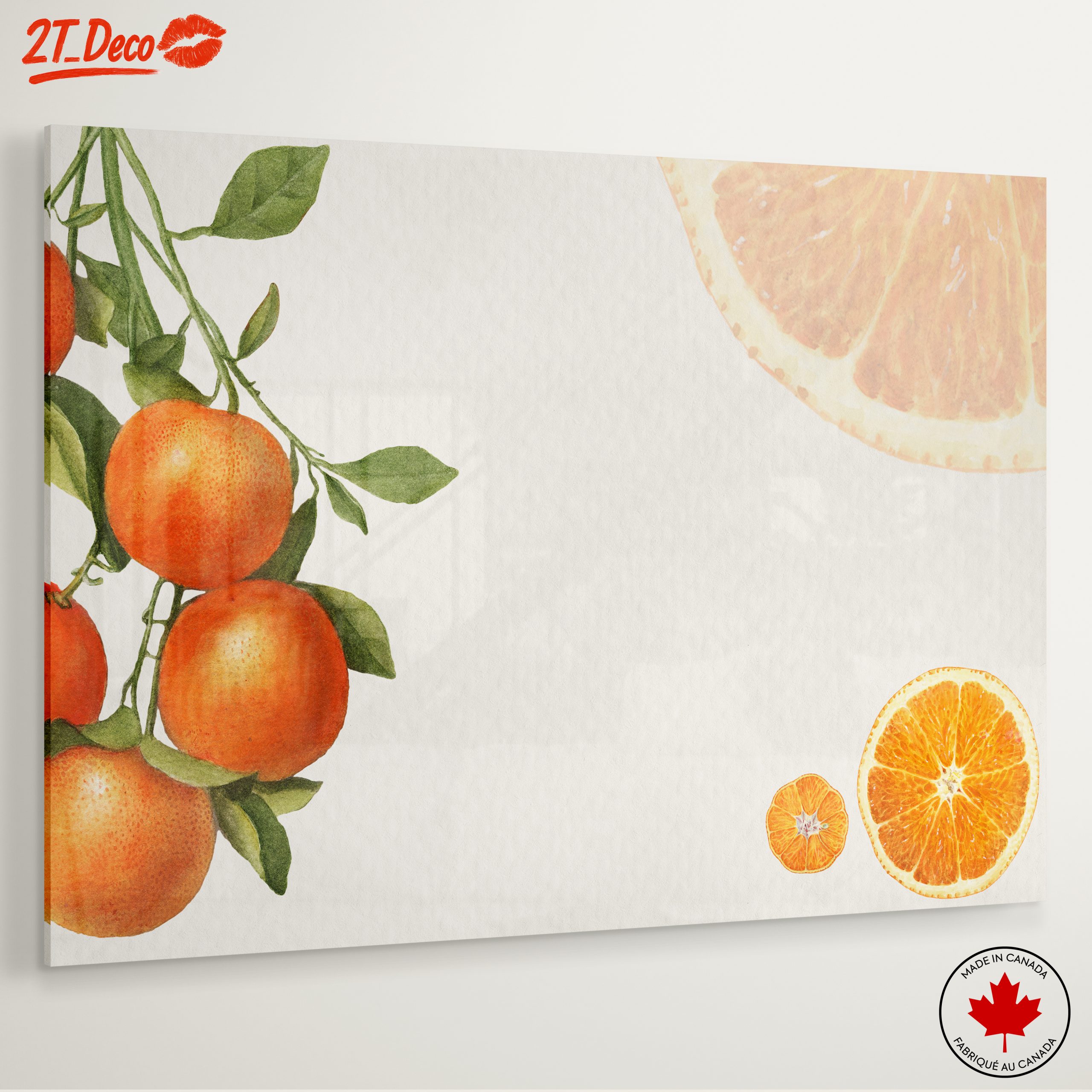 Beautiful Abstract Orange Fruit Art - Image 6
