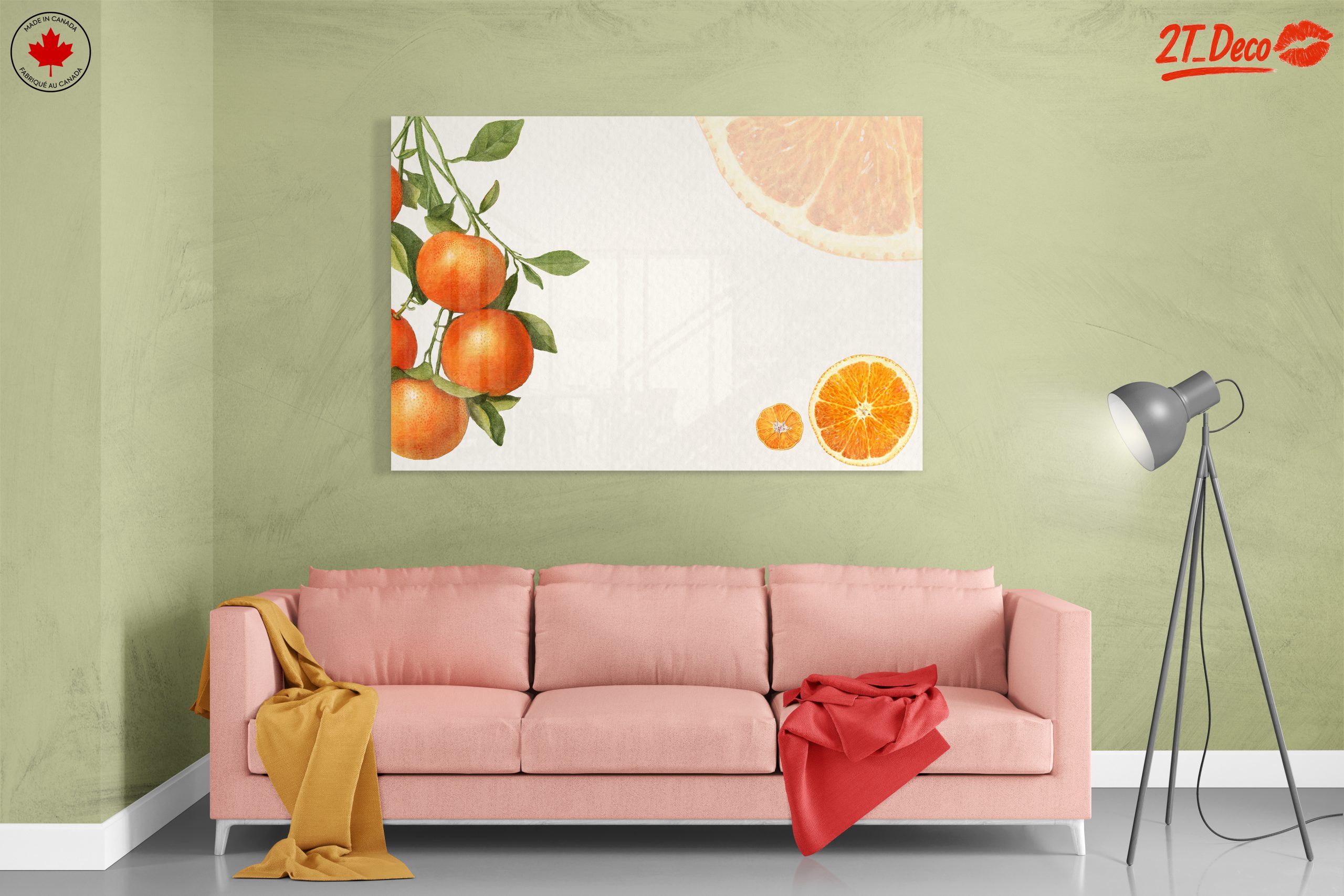 Beautiful Abstract Orange Fruit Art - Image 7