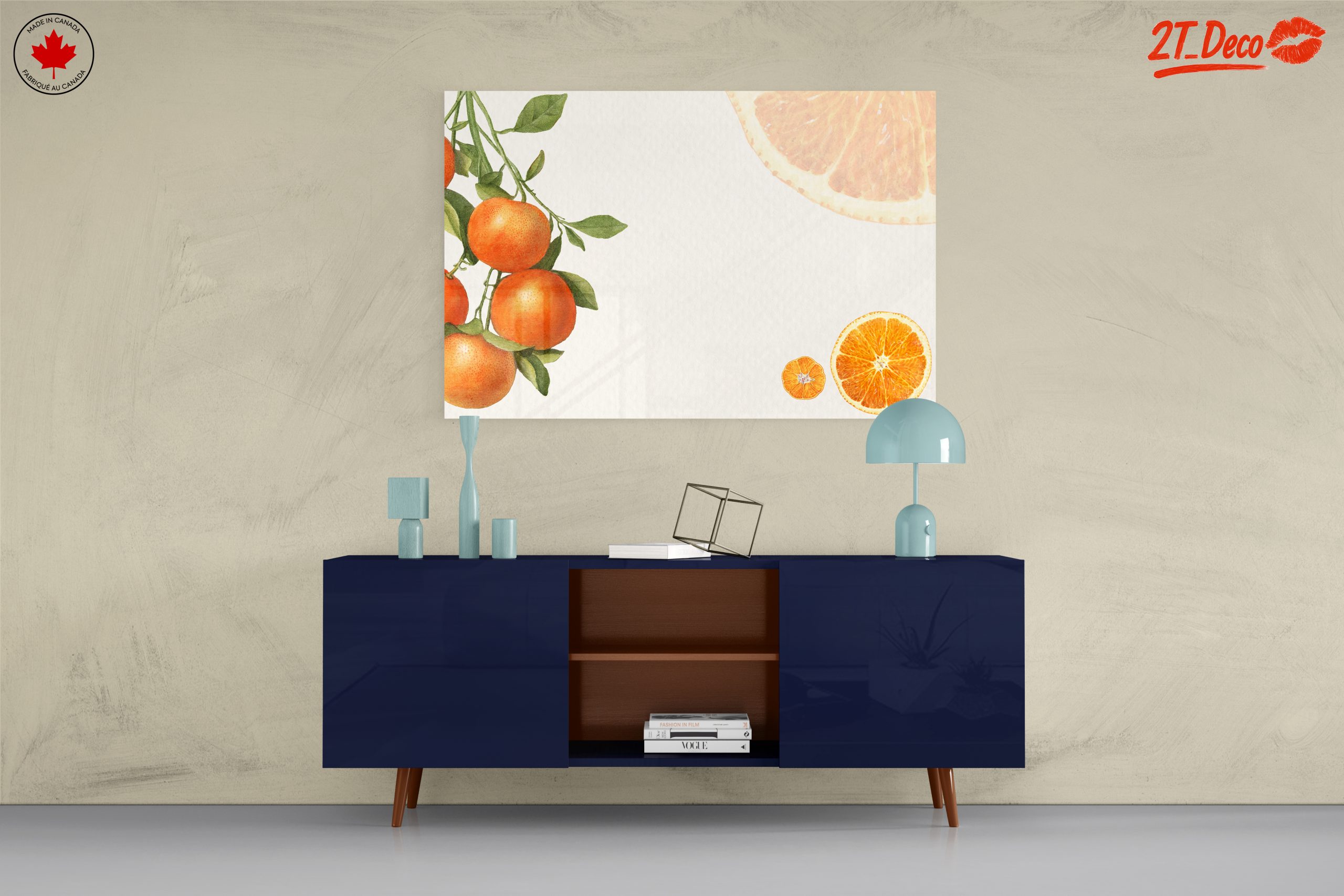 Beautiful Abstract Orange Fruit Art - Image 8