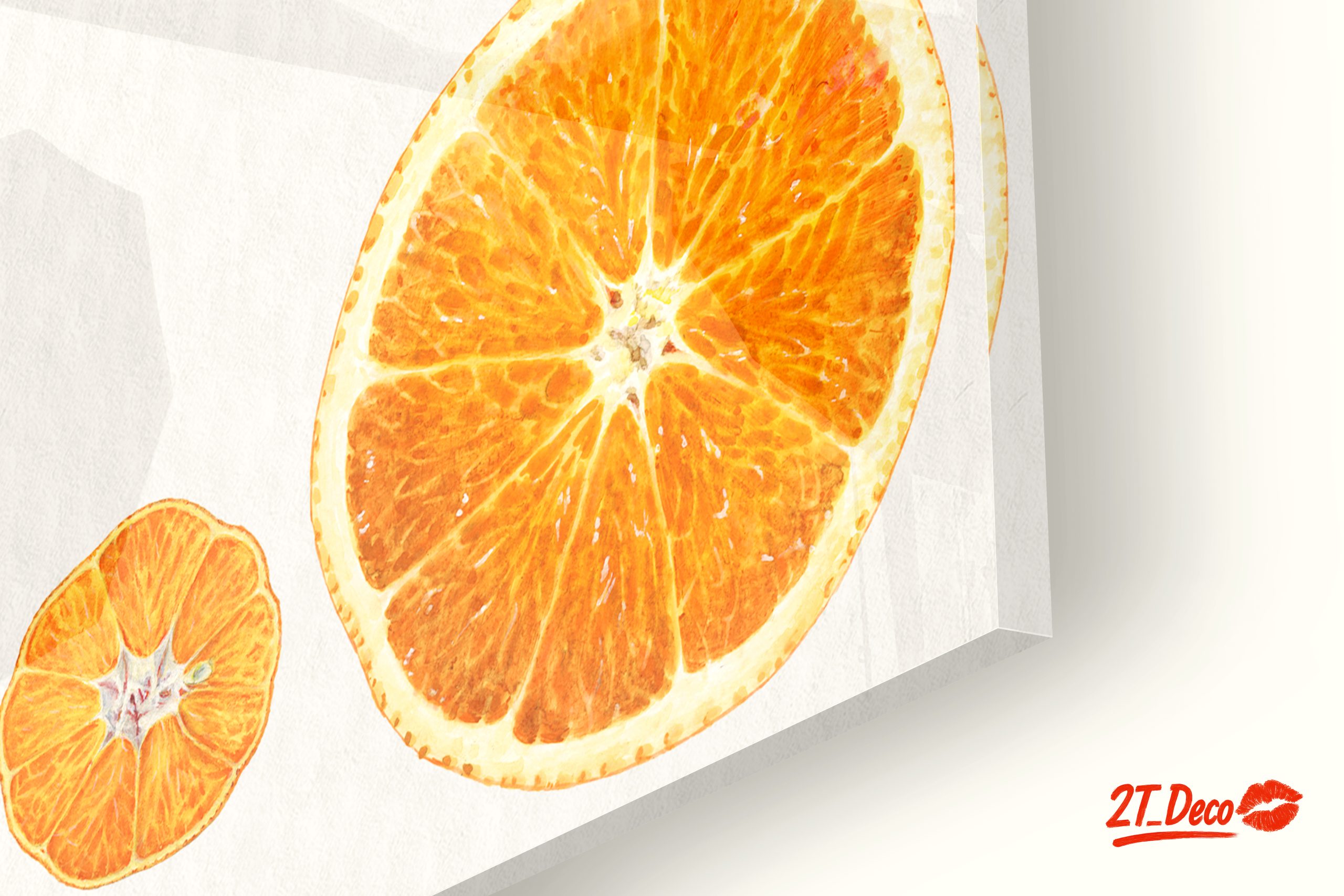 Beautiful Abstract Orange Fruit Art - Image 9