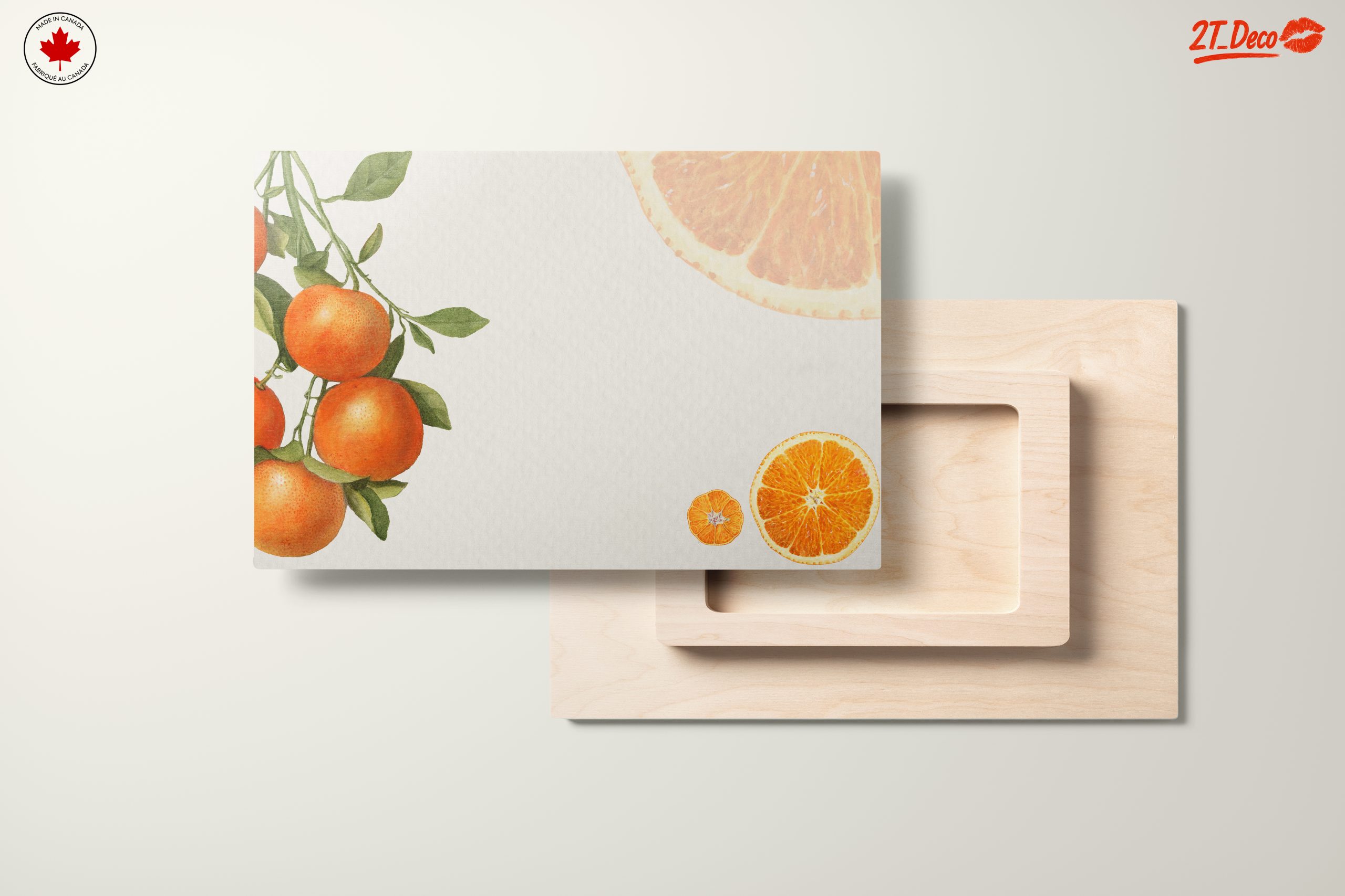 Beautiful Abstract Orange Fruit Art - Image 11