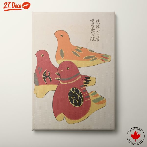 Colorful Whimsical Bird Art