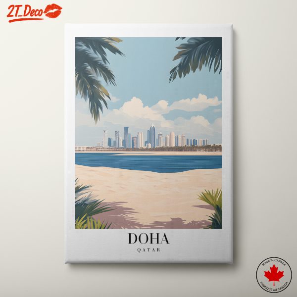 Doha Skyline Coastal Art