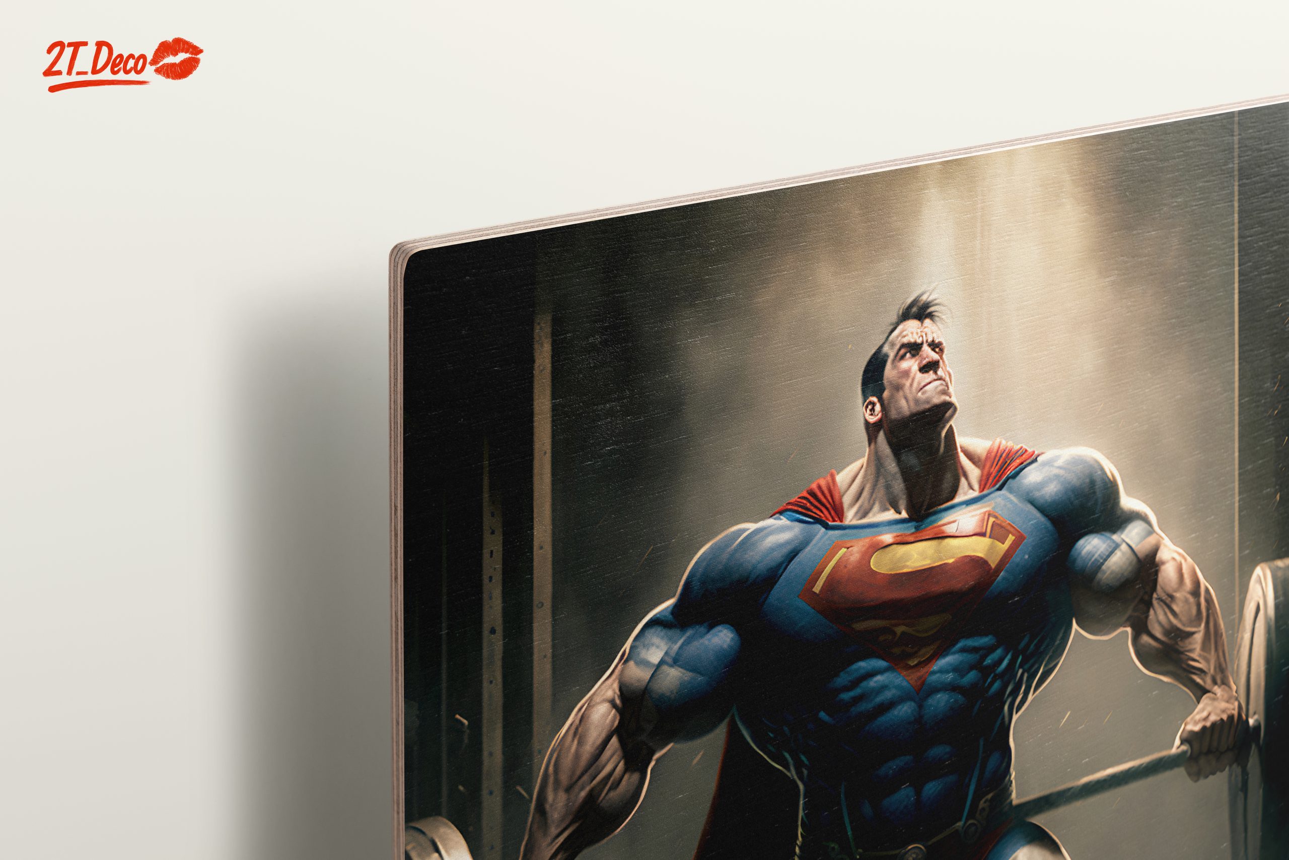Superman Lifting Weights Art - Image 15
