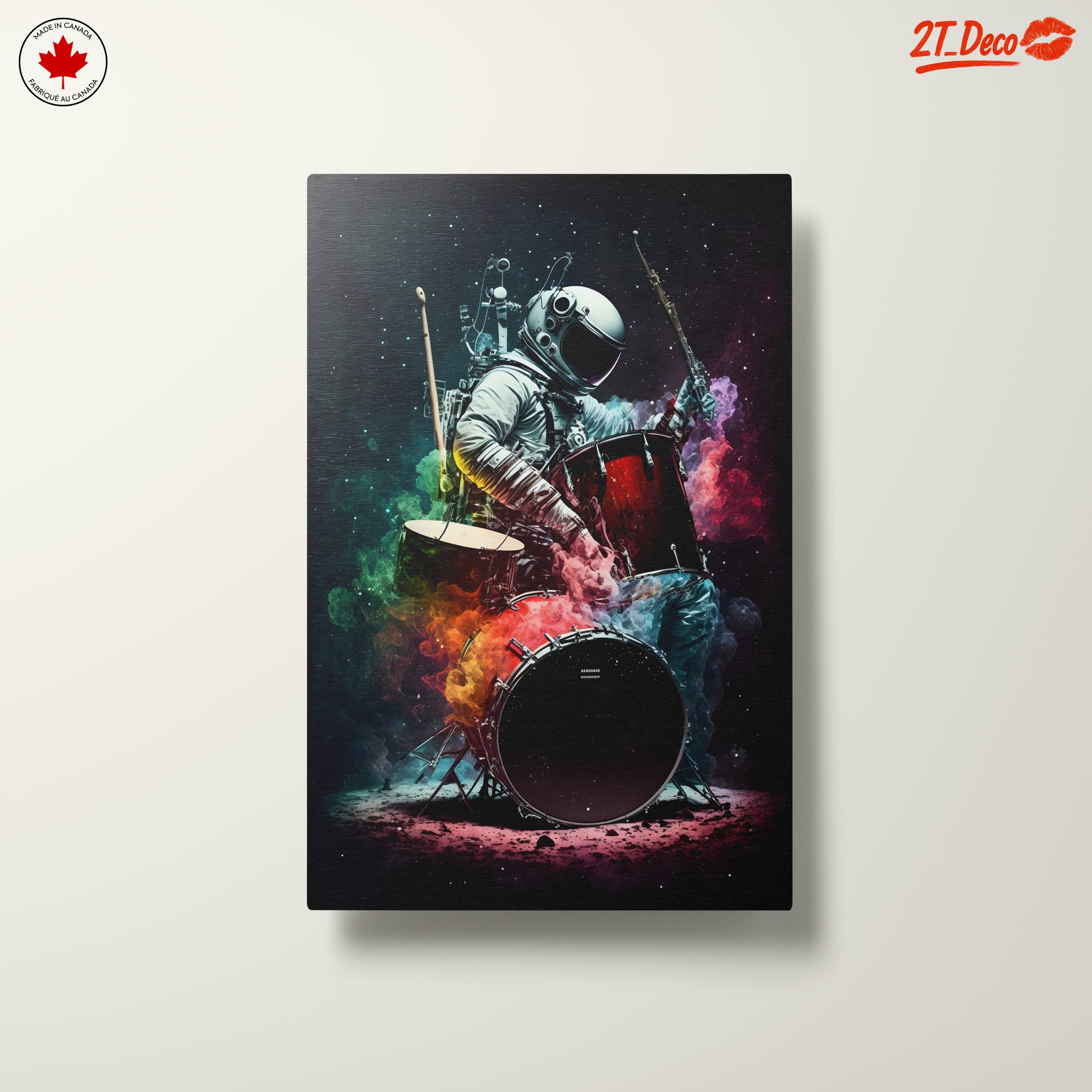 Astronaut Playing Drum in Colorful Space - Image 10