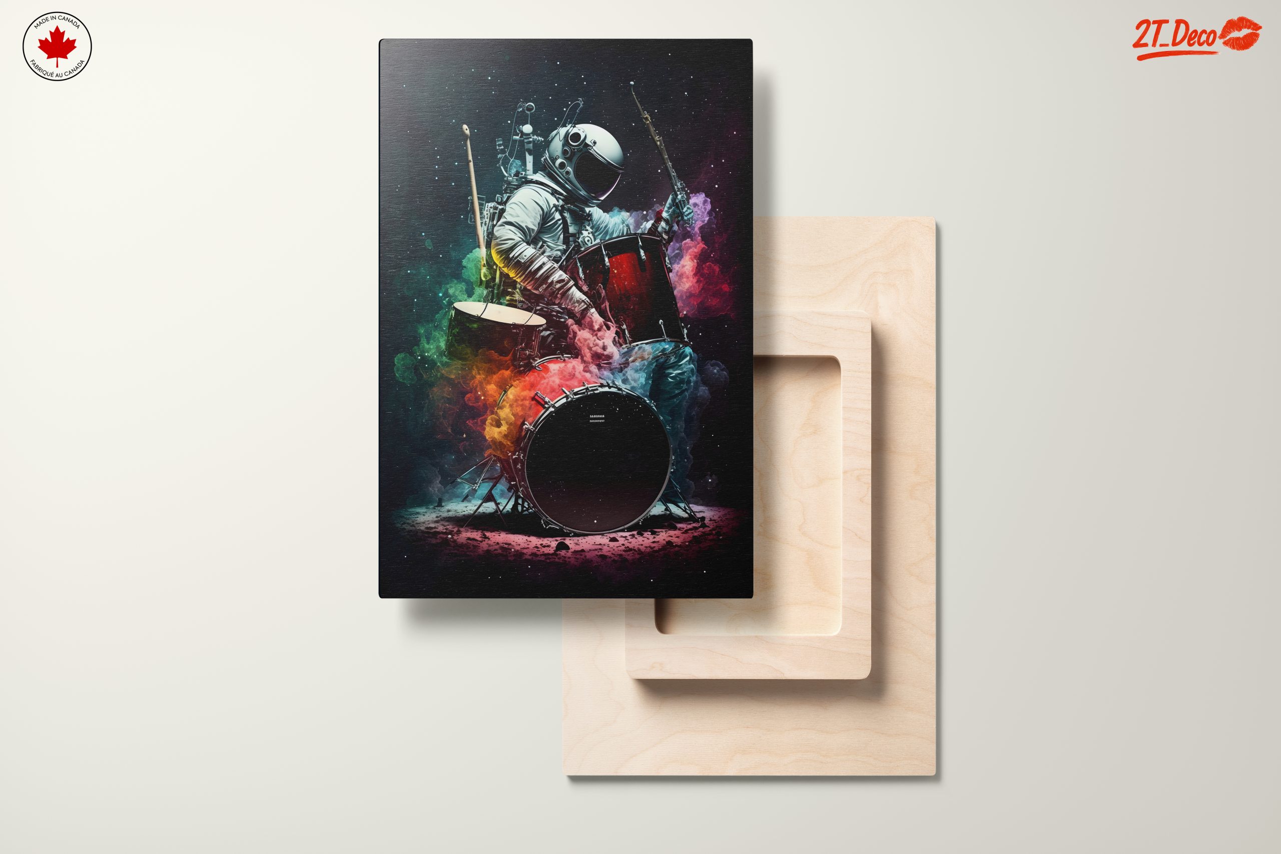 Astronaut Playing Drum in Colorful Space - Image 11