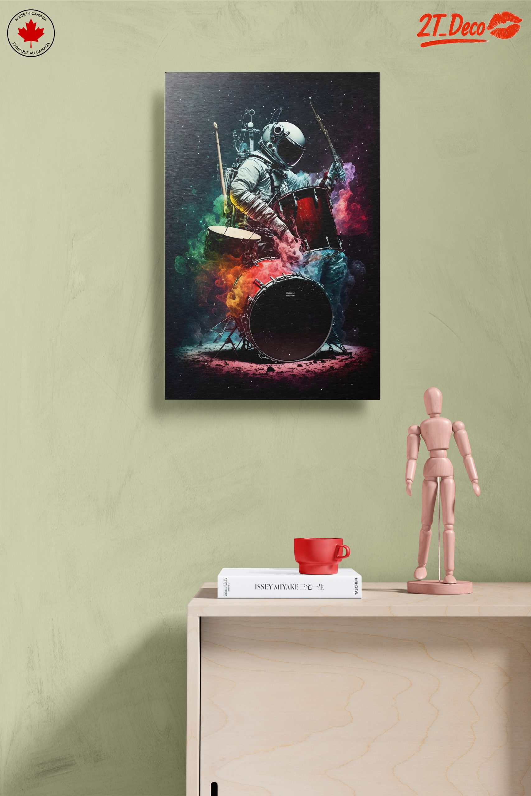 Astronaut Playing Drum in Colorful Space - Image 14