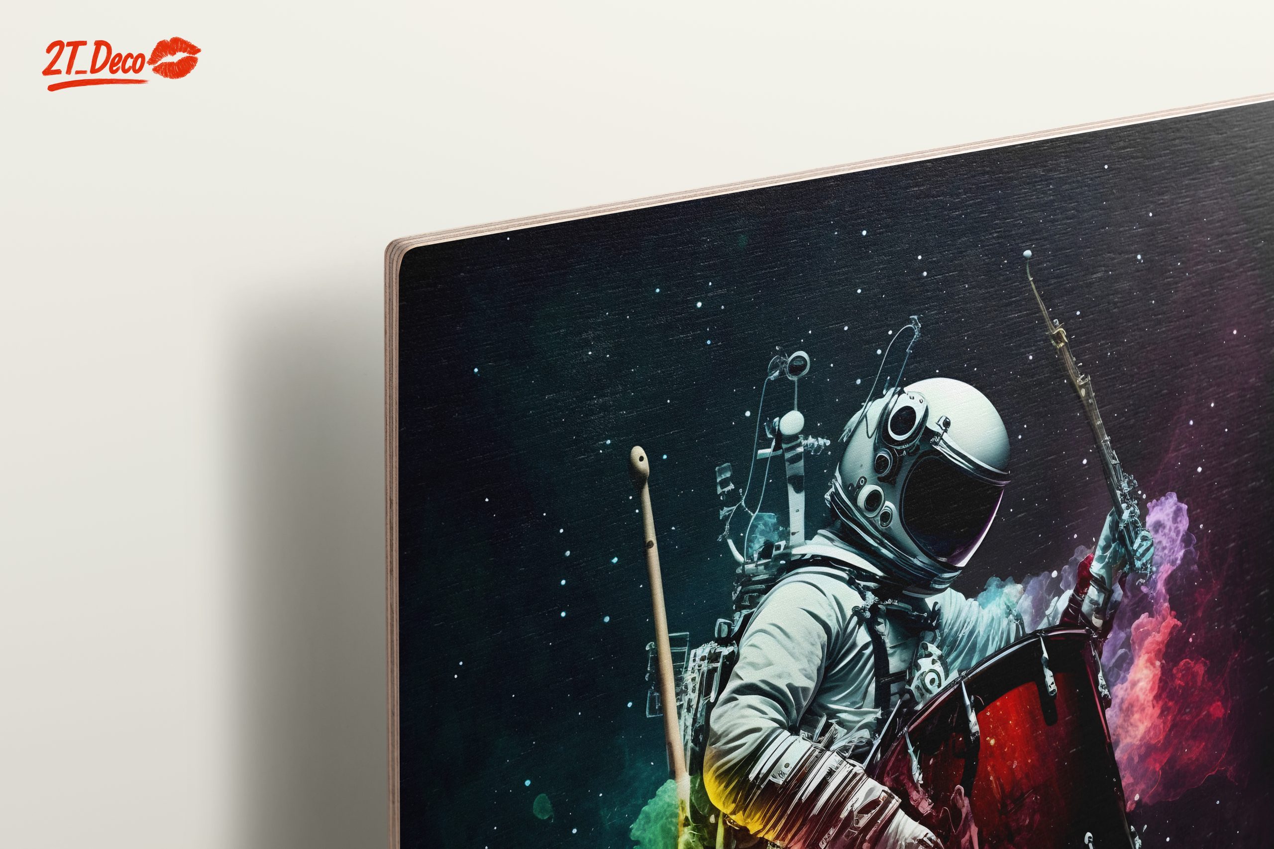 Astronaut Playing Drum in Colorful Space - Image 15
