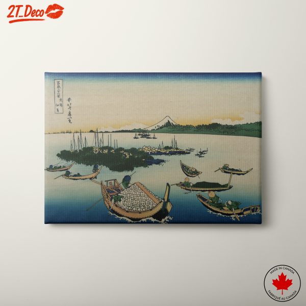 Traditional Japanese Landscape with Boats