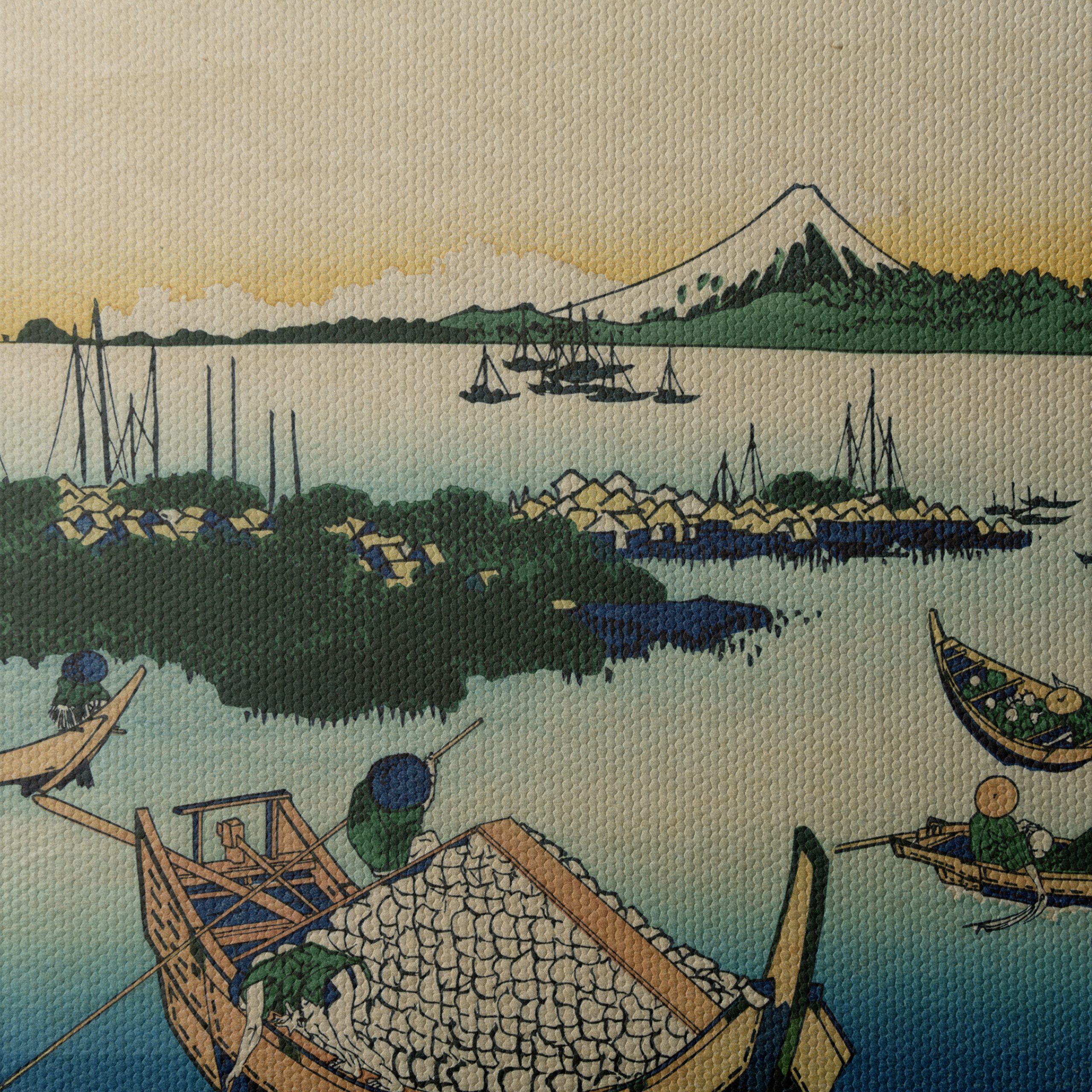 Traditional Japanese Landscape with Boats - Image 4