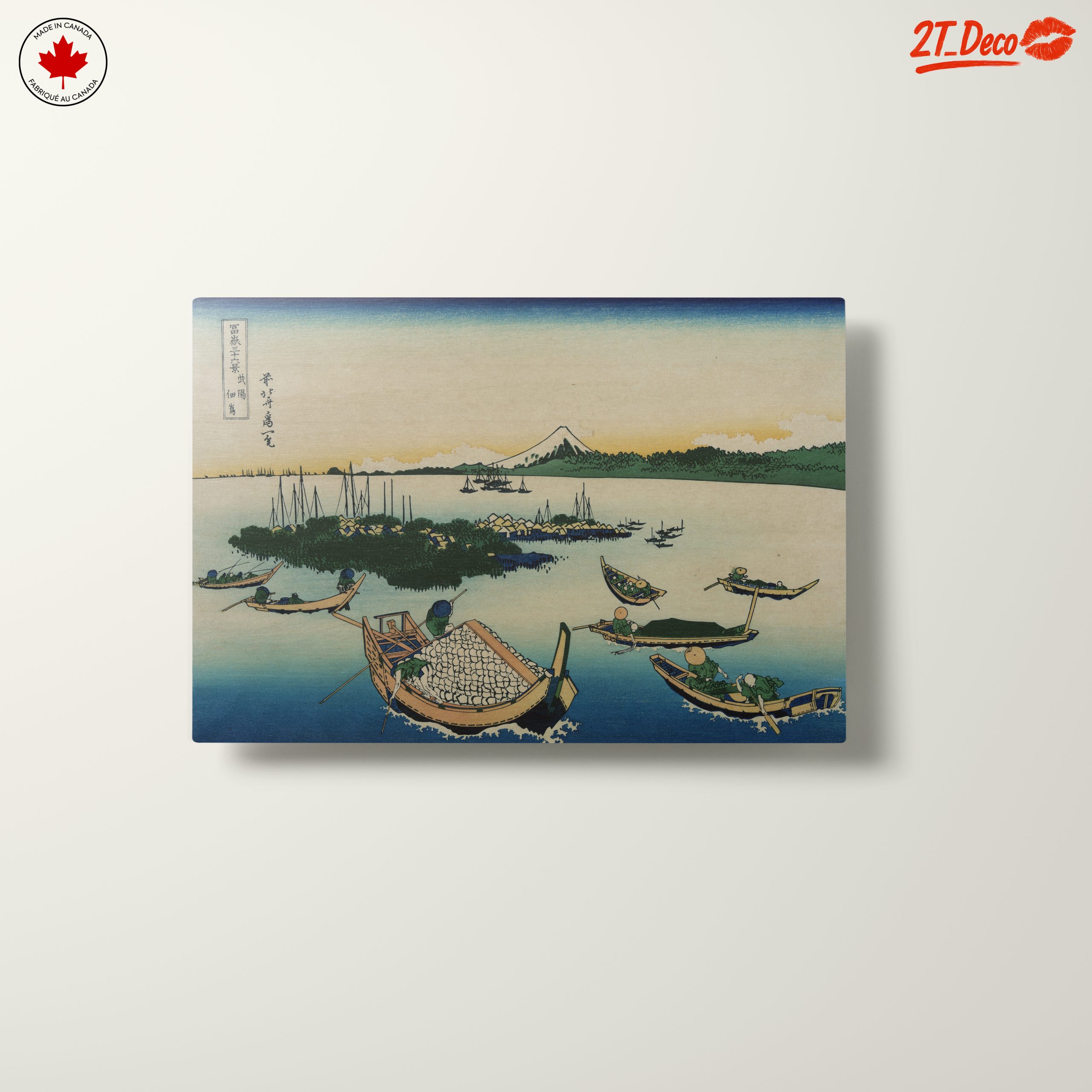 Traditional Japanese Landscape with Boats - Image 10