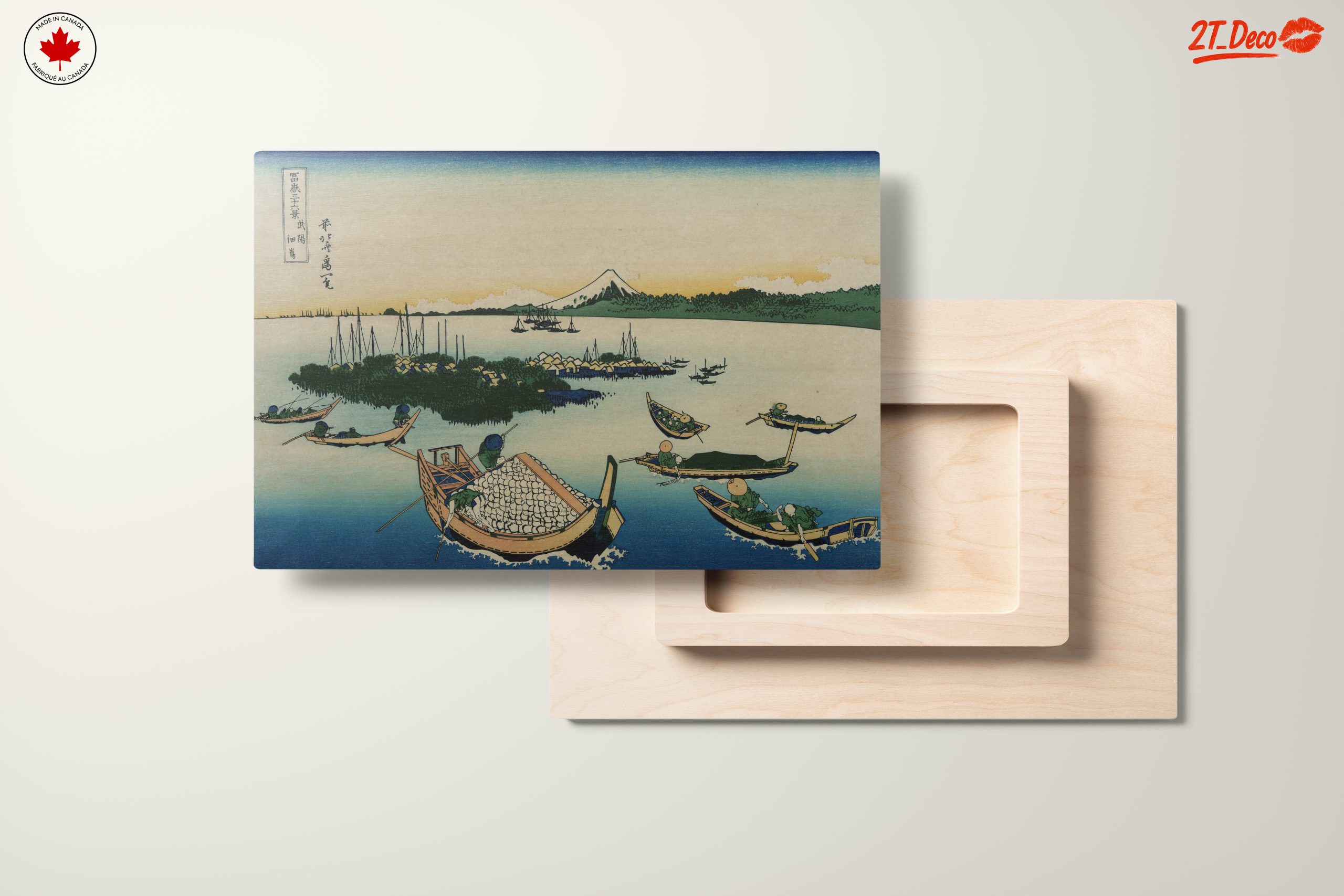 Traditional Japanese Landscape with Boats - Image 11