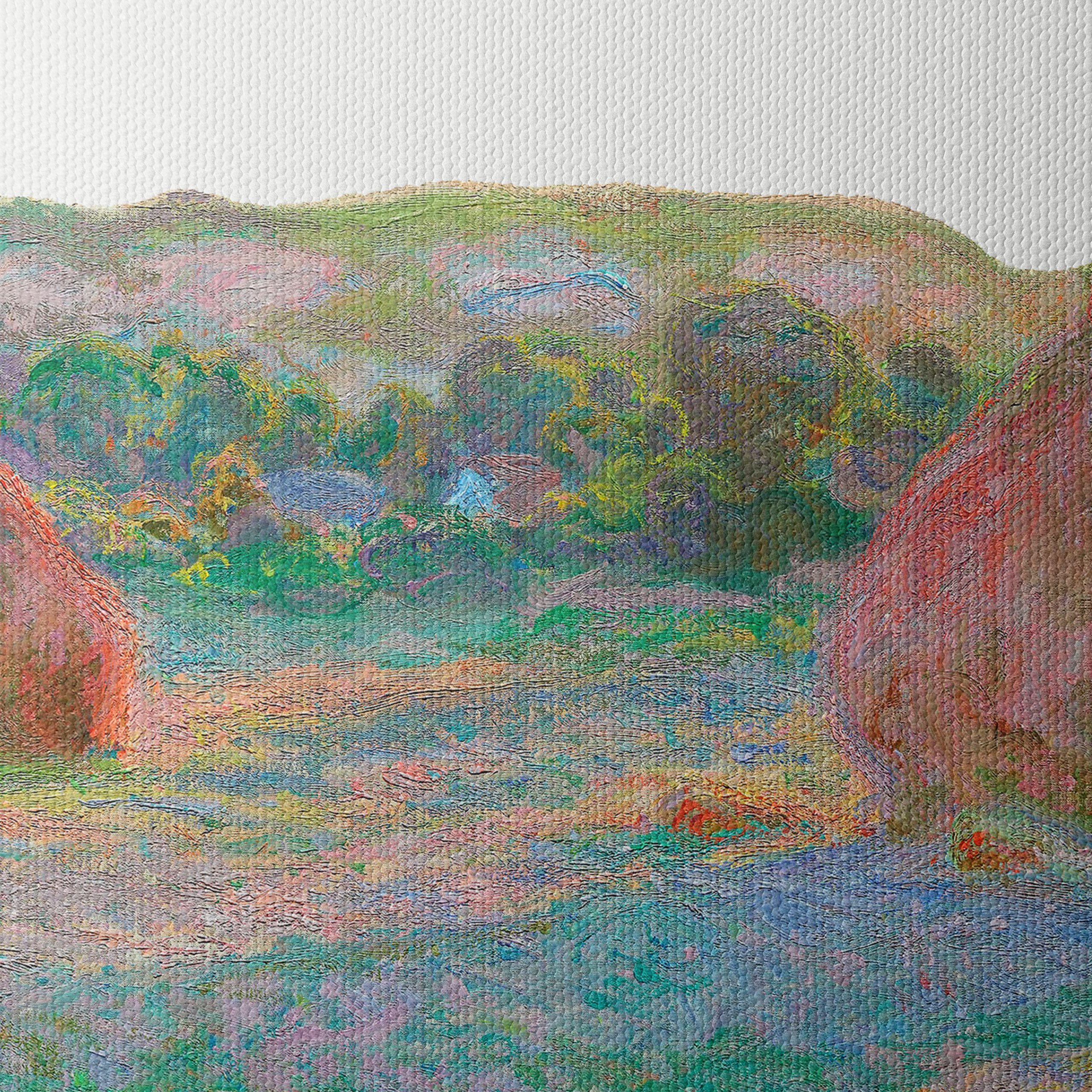 Impressionist Haystacks in a Pastoral Landscape - Image 4