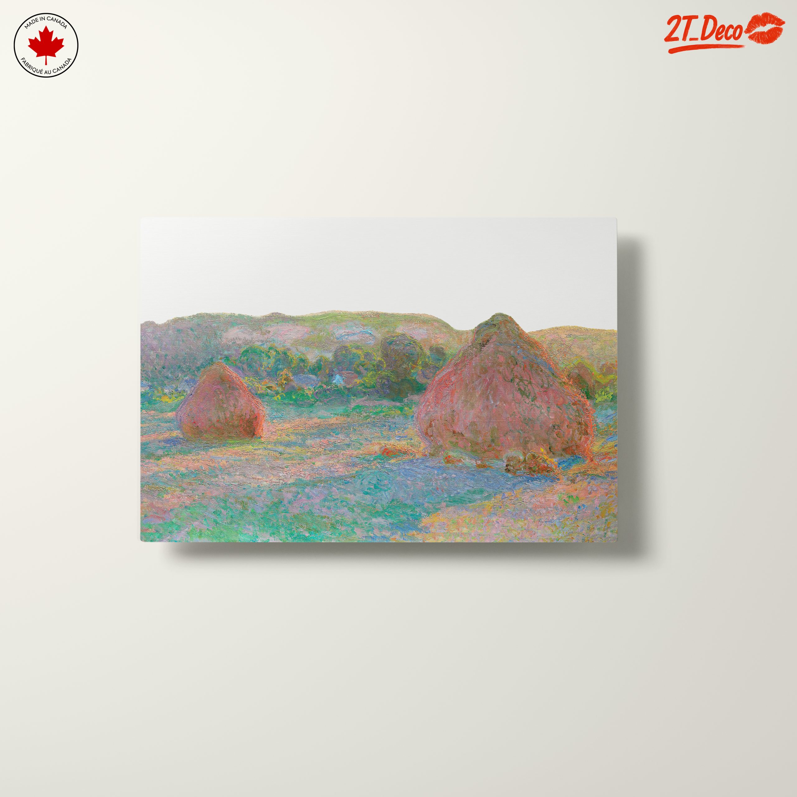 Impressionist Haystacks in a Pastoral Landscape - Image 10