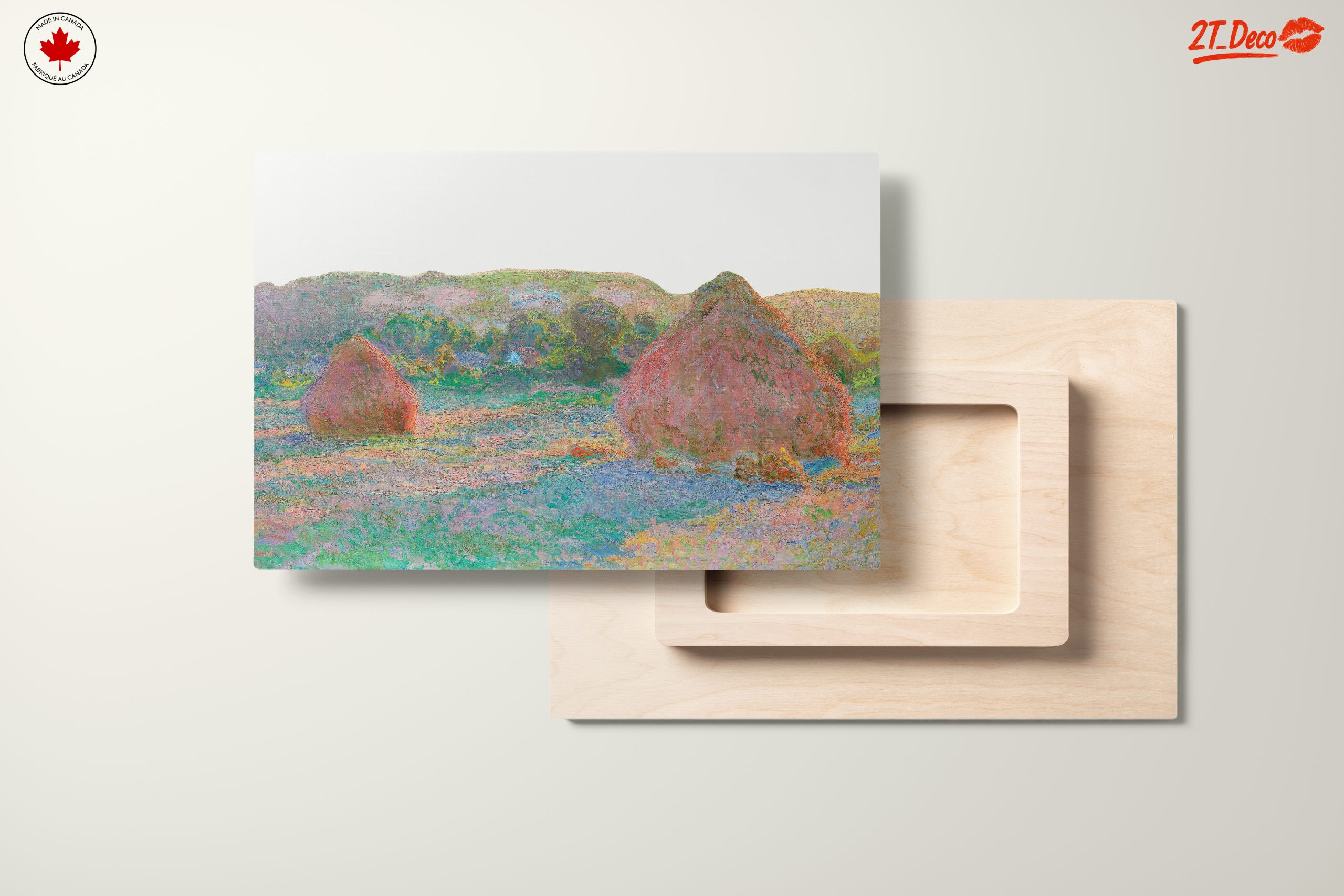 Impressionist Haystacks in a Pastoral Landscape - Image 11