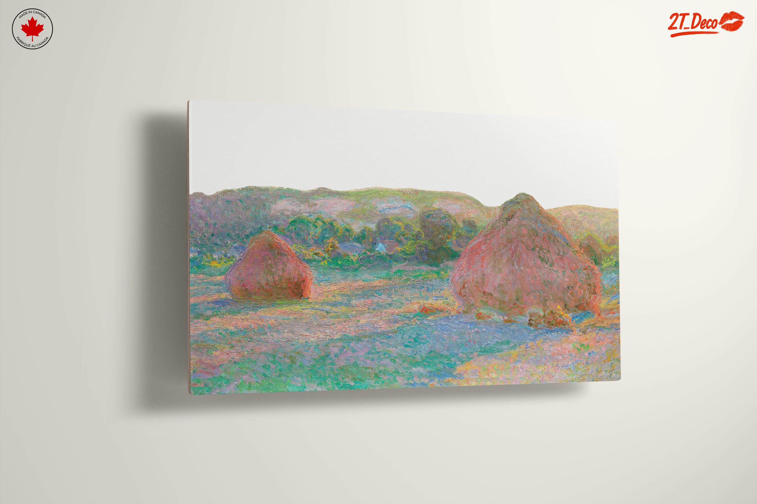 Impressionist Haystacks in a Pastoral Landscape - Image 13