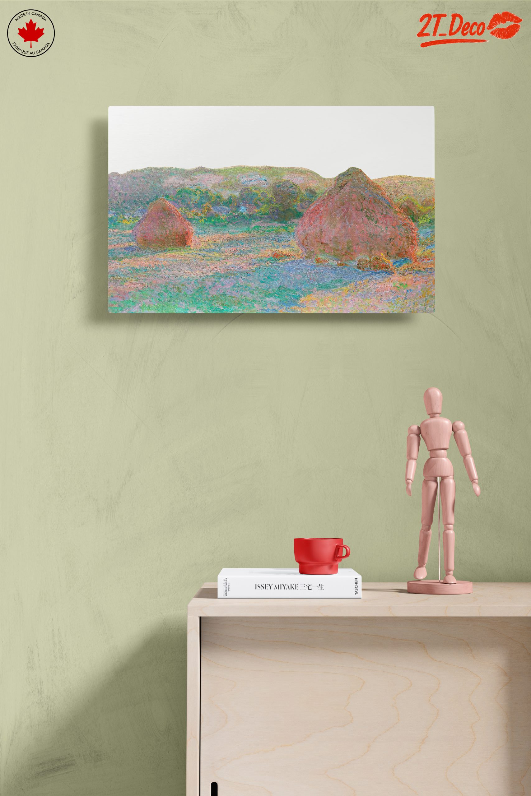 Impressionist Haystacks in a Pastoral Landscape - Image 14