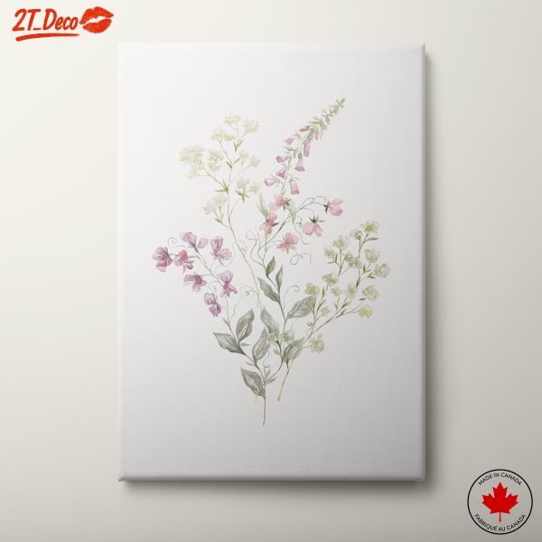 Delicate Botanical Illustrations of Flowering Plants