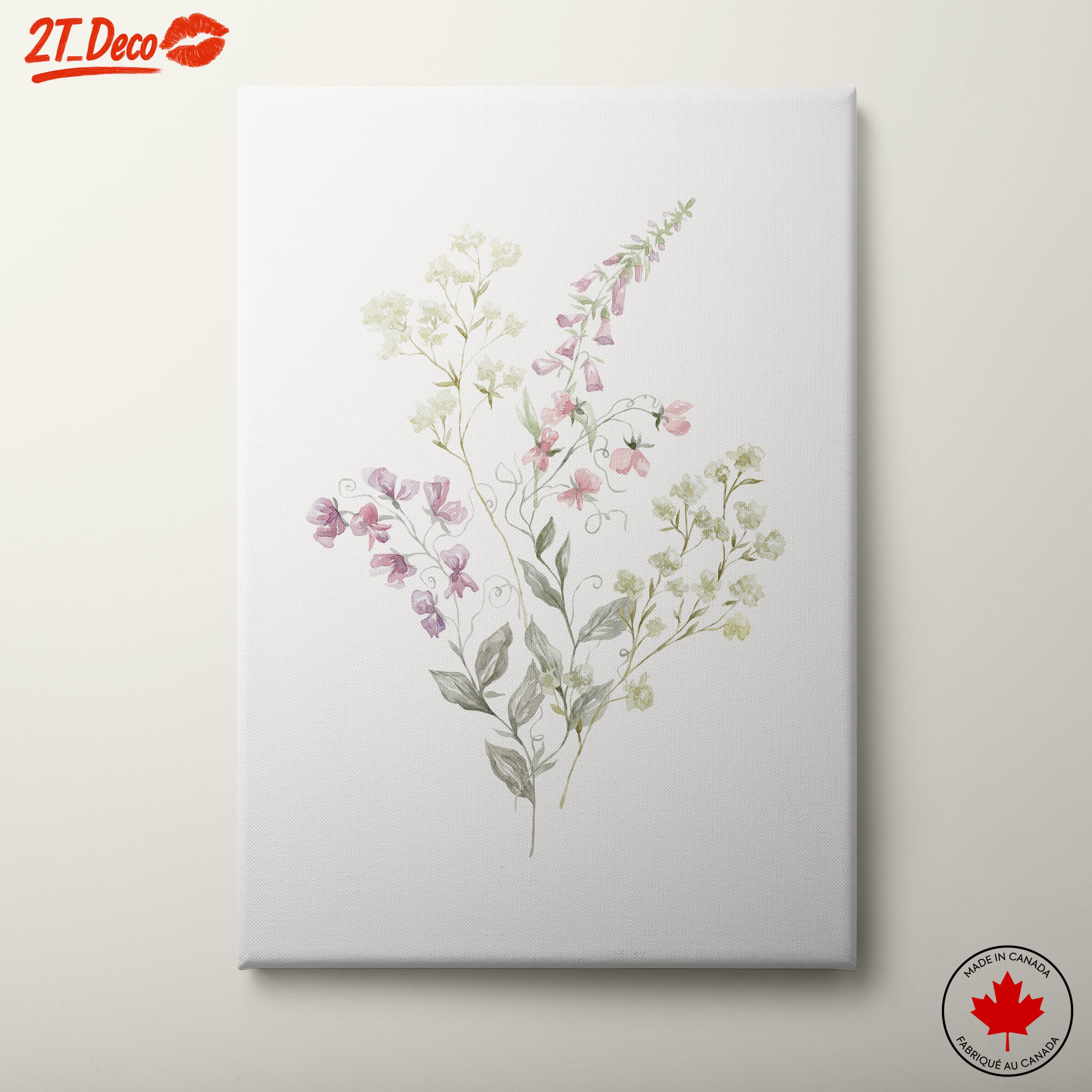 Delicate Botanical Illustrations of Flowering Plants