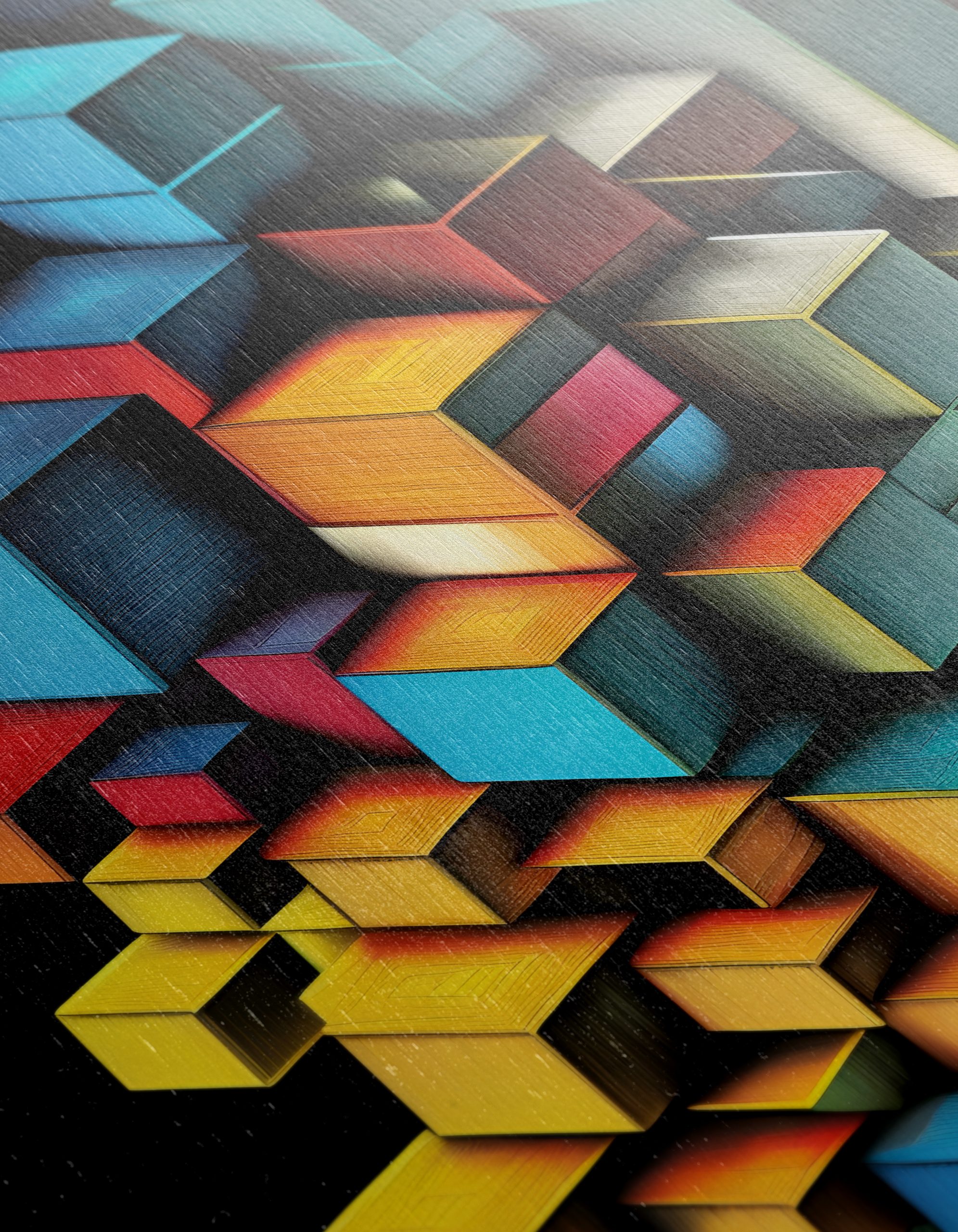 Colorful Dynamic Abstract Cube Art - Image 12