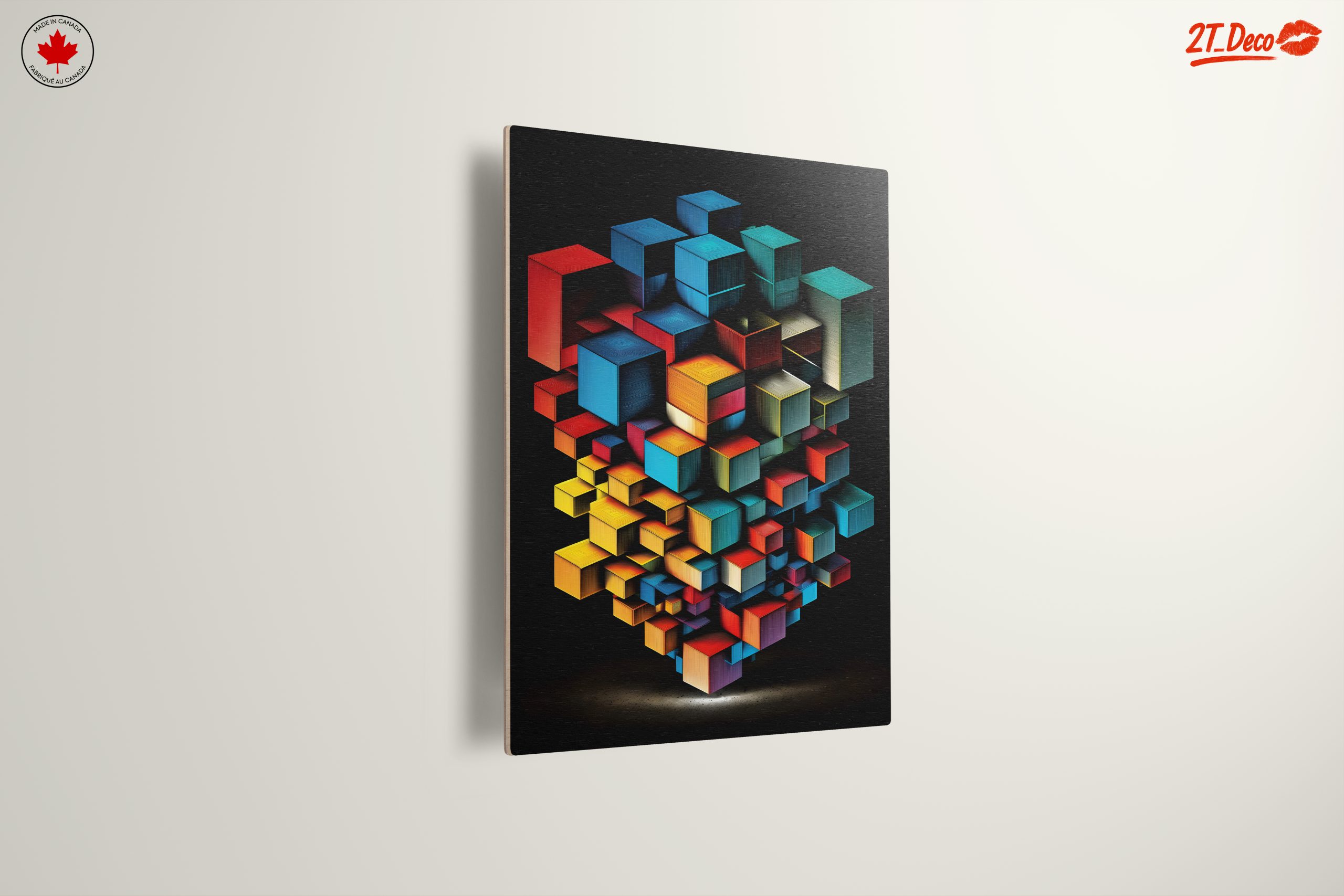 Colorful Dynamic Abstract Cube Art - Image 13