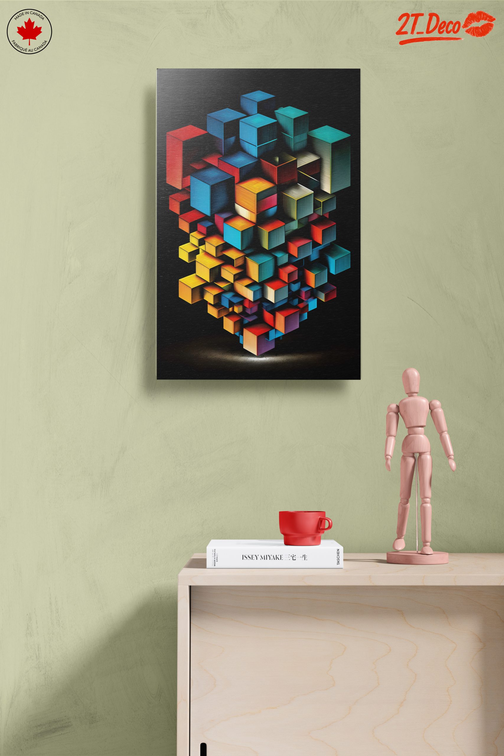 Colorful Dynamic Abstract Cube Art - Image 14