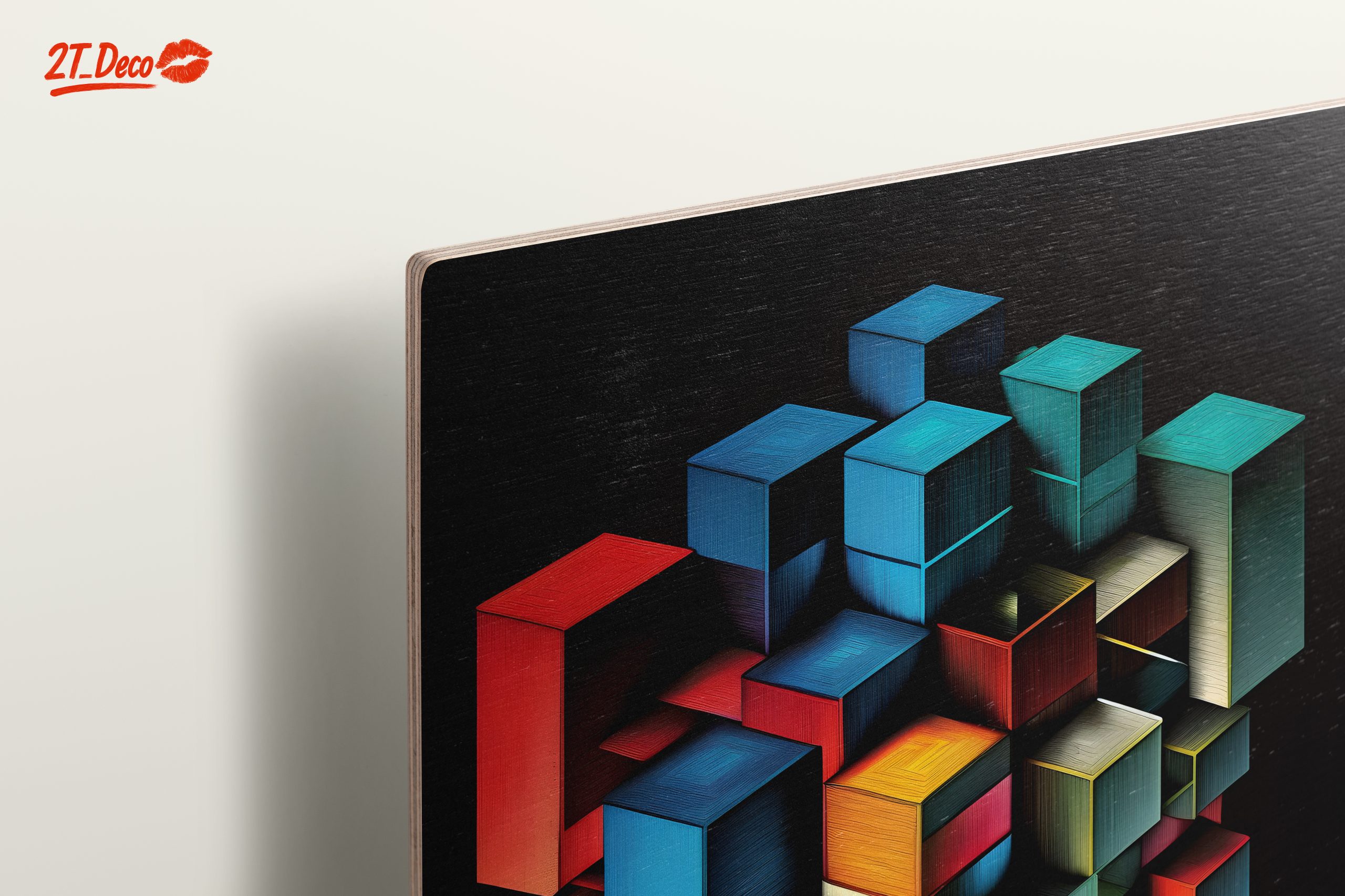 Colorful Dynamic Abstract Cube Art - Image 15