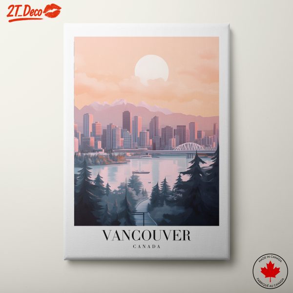 Vibrant Vancouver Cityscape at Sunset