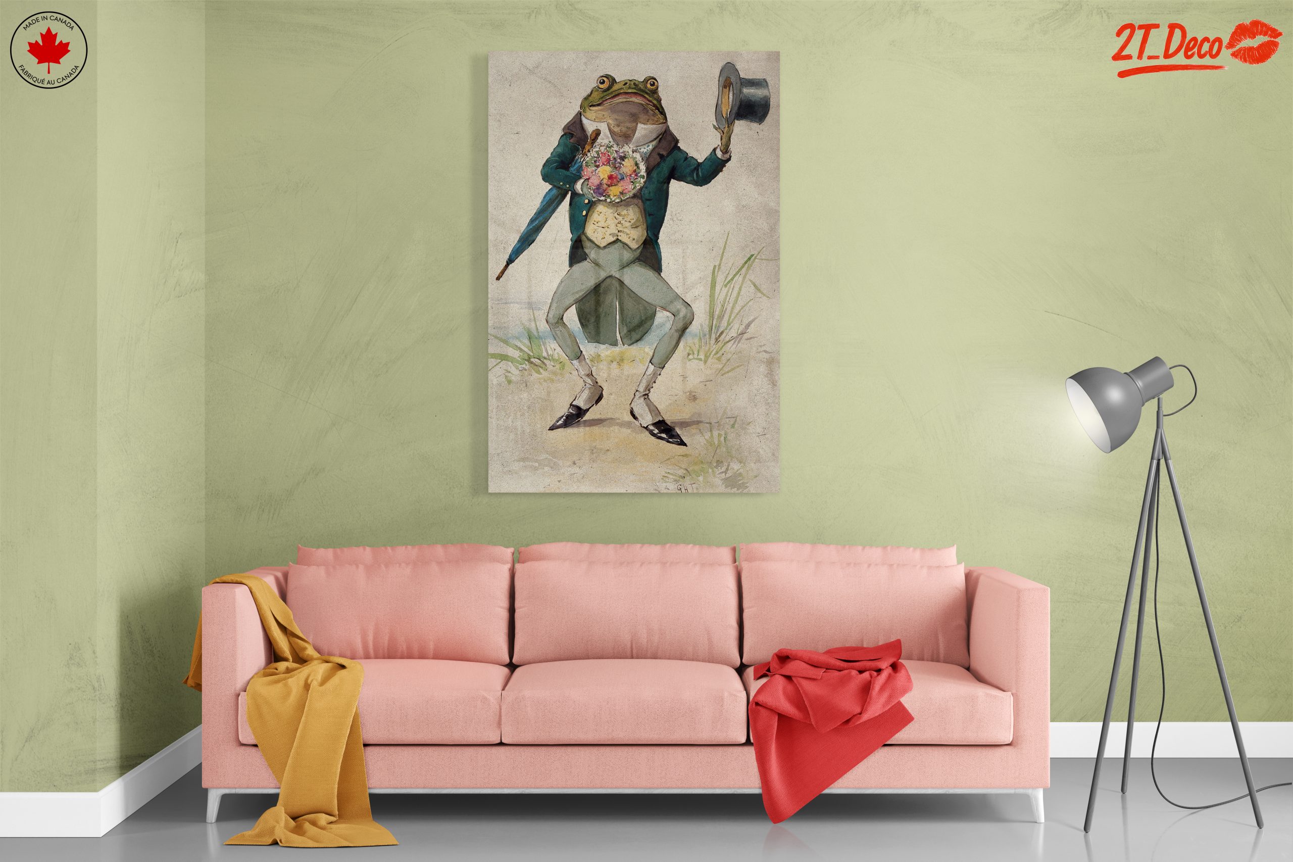 Elegant Frog in a Top Hat Holding Flowers - Image 7