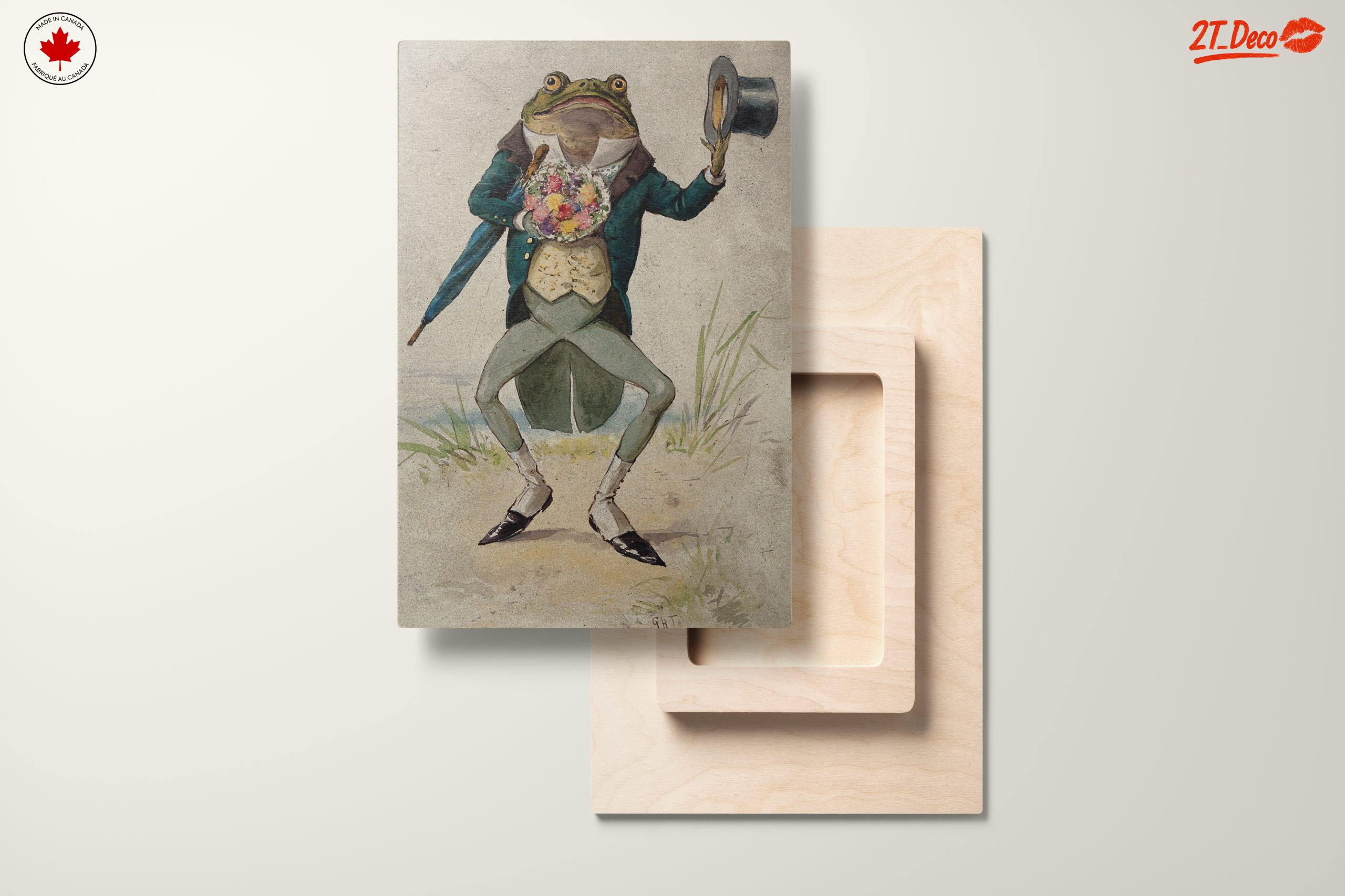 Elegant Frog in a Top Hat Holding Flowers - Image 11