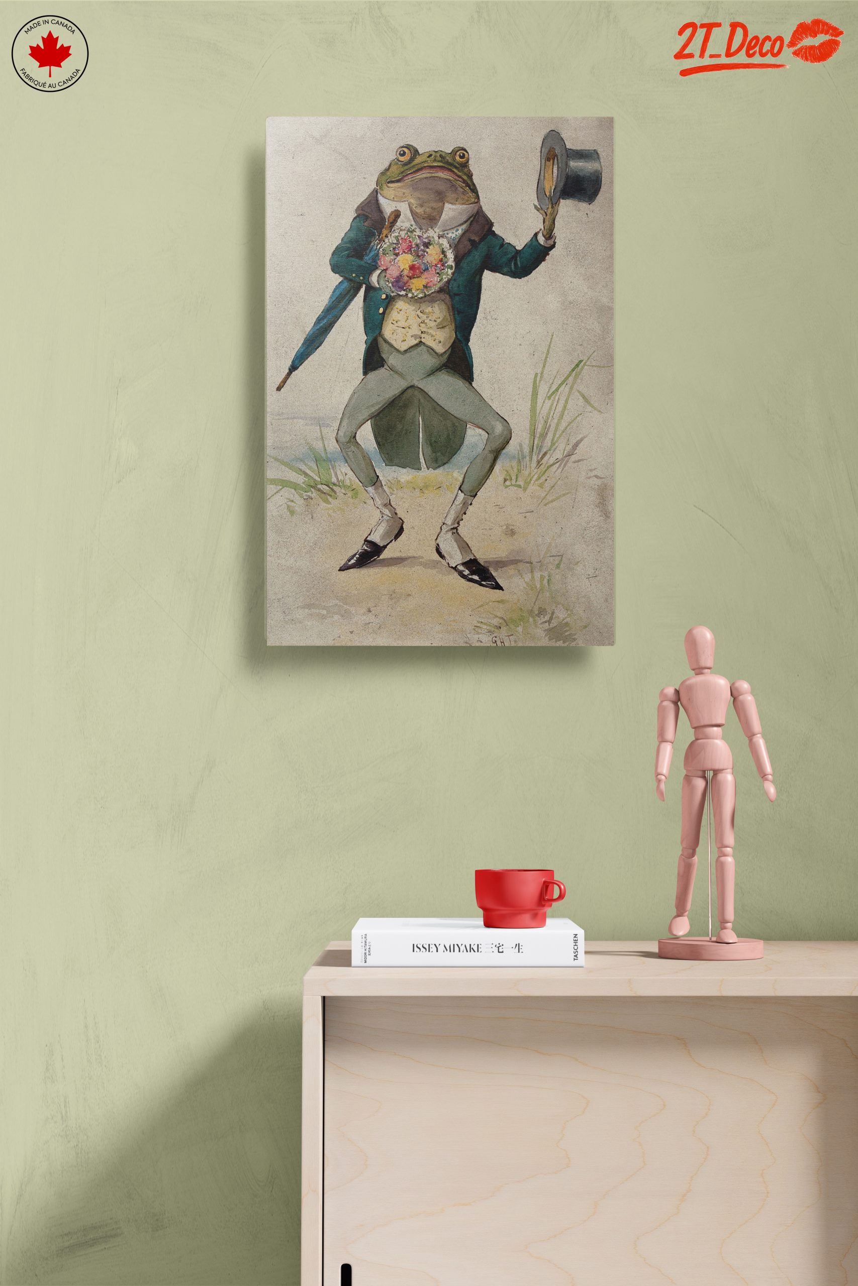 Elegant Frog in a Top Hat Holding Flowers - Image 14
