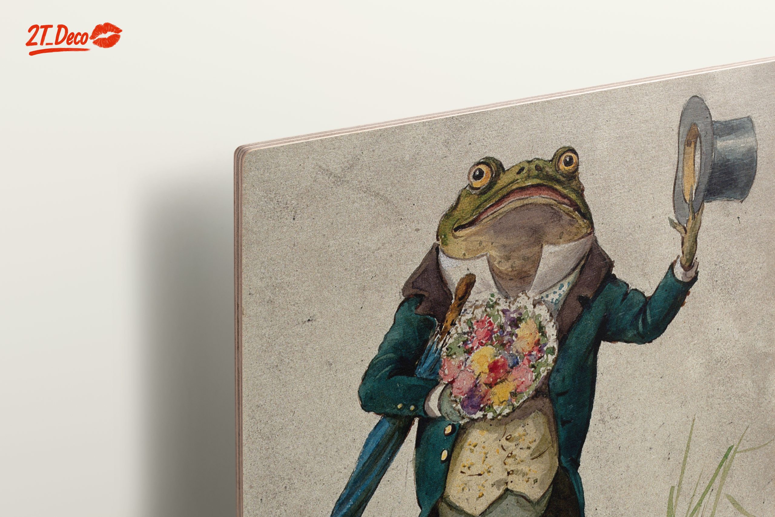 Elegant Frog in a Top Hat Holding Flowers - Image 15