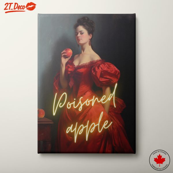 Contemporary Portrait of a Woman Holding an Apple