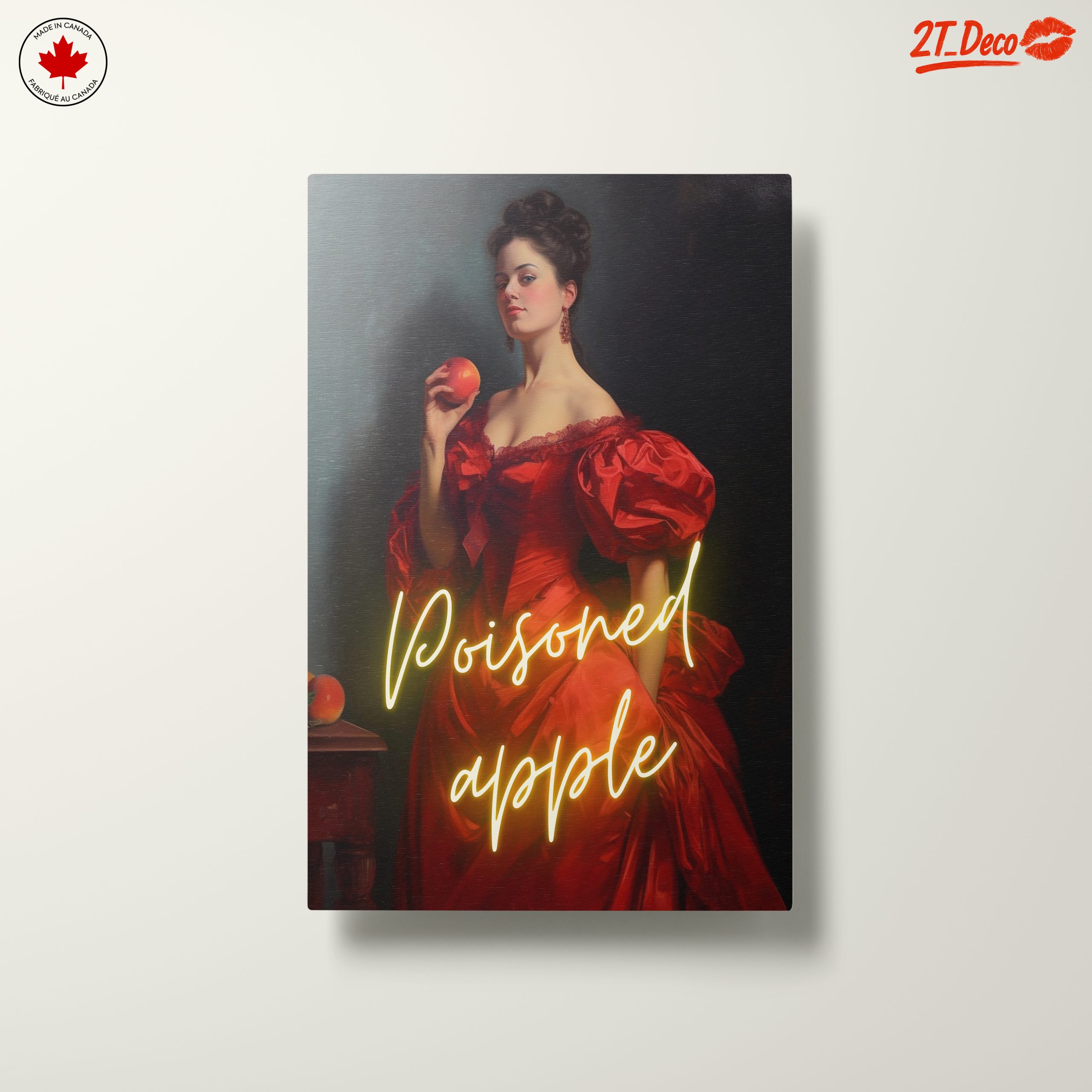 Contemporary Portrait of a Woman Holding an Apple - Image 10