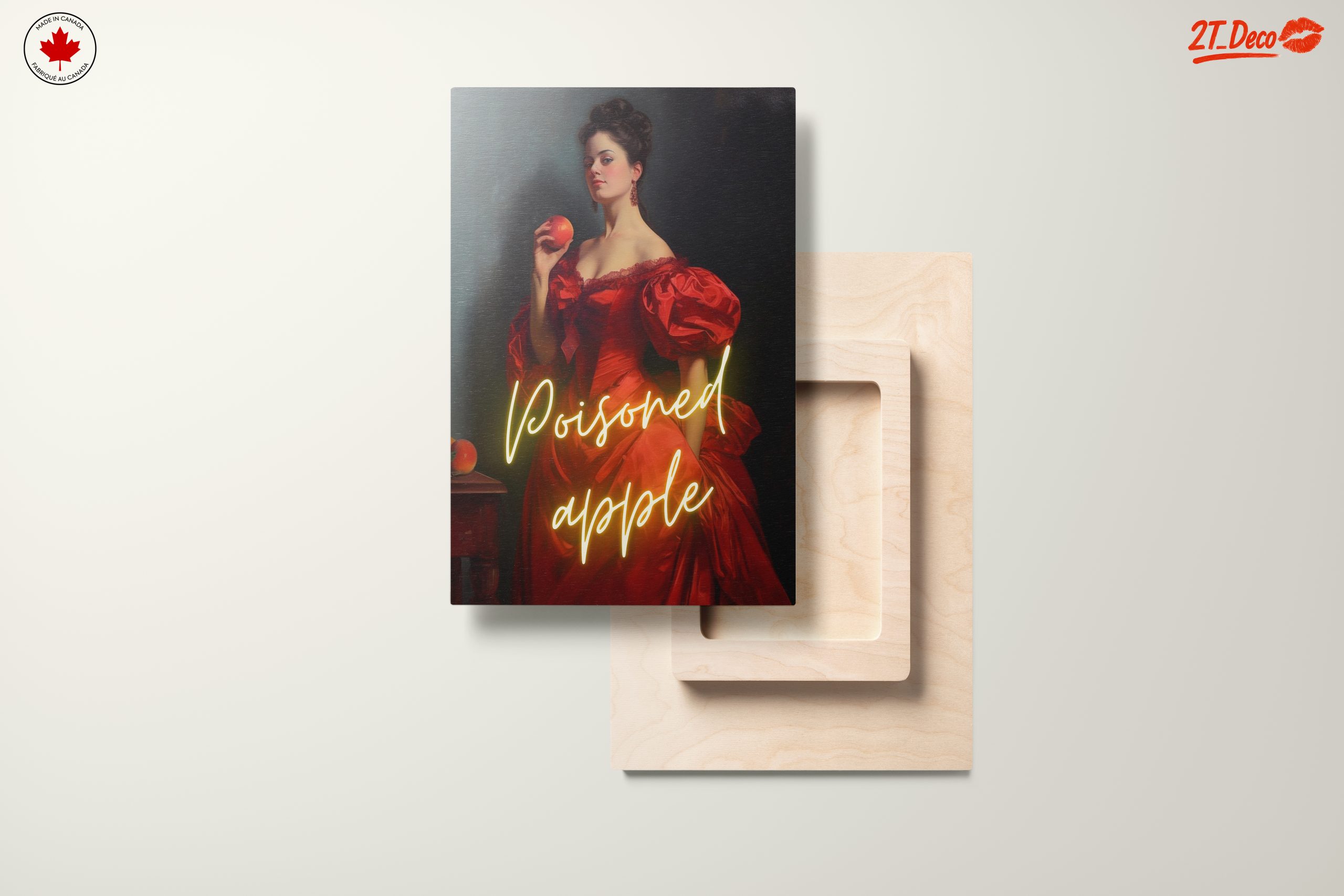 Contemporary Portrait of a Woman Holding an Apple - Image 11