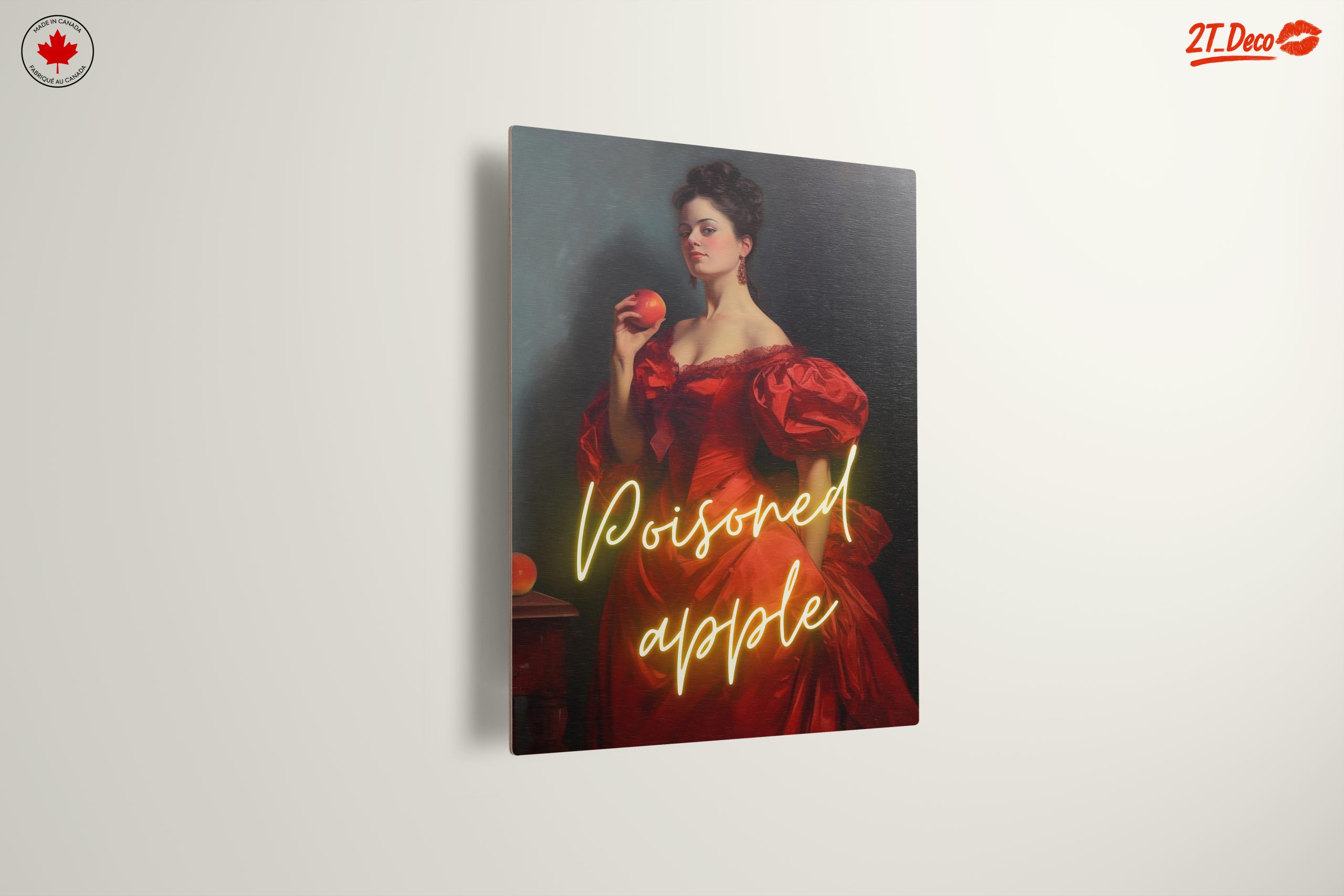 Contemporary Portrait of a Woman Holding an Apple - Image 13