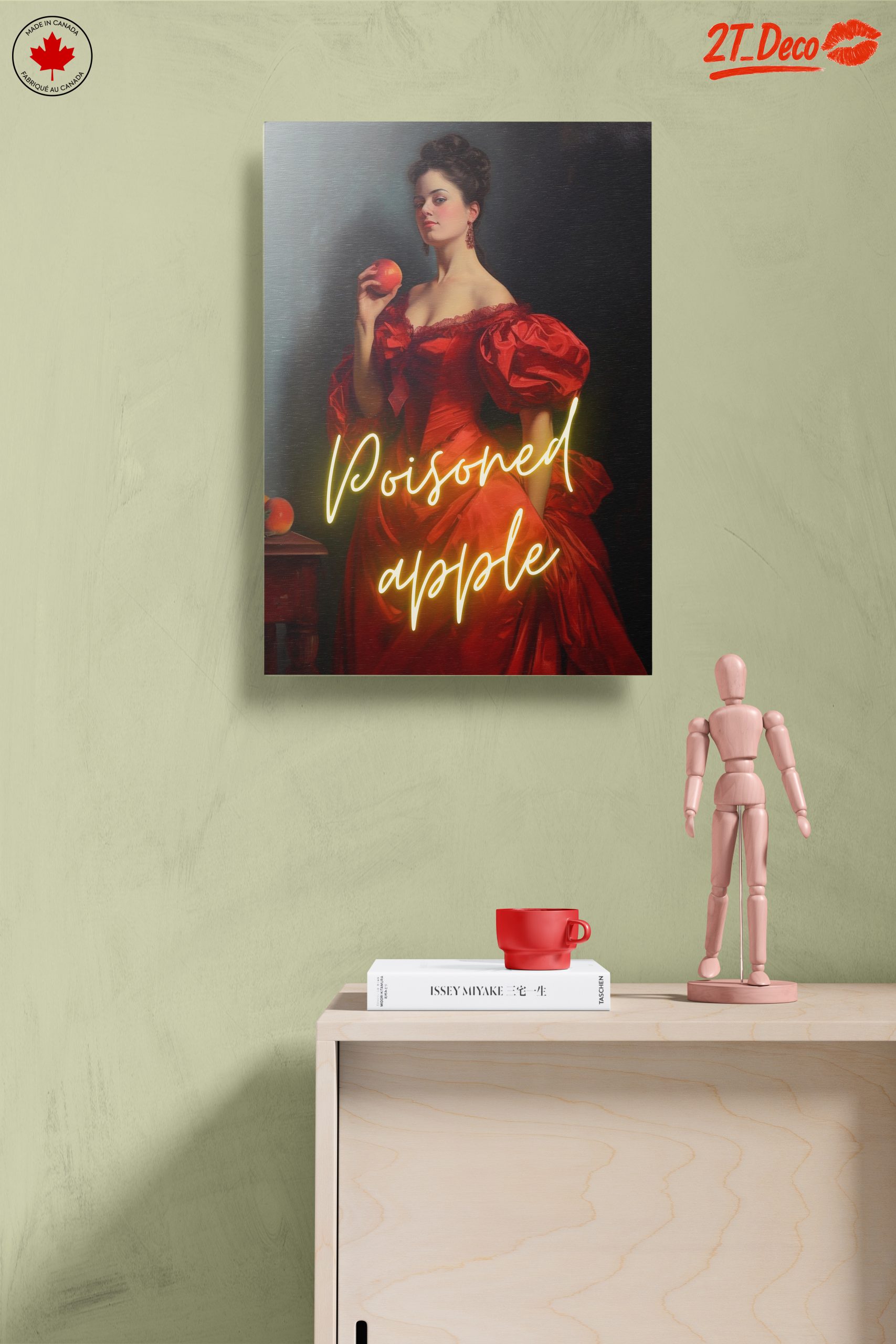 Contemporary Portrait of a Woman Holding an Apple - Image 14