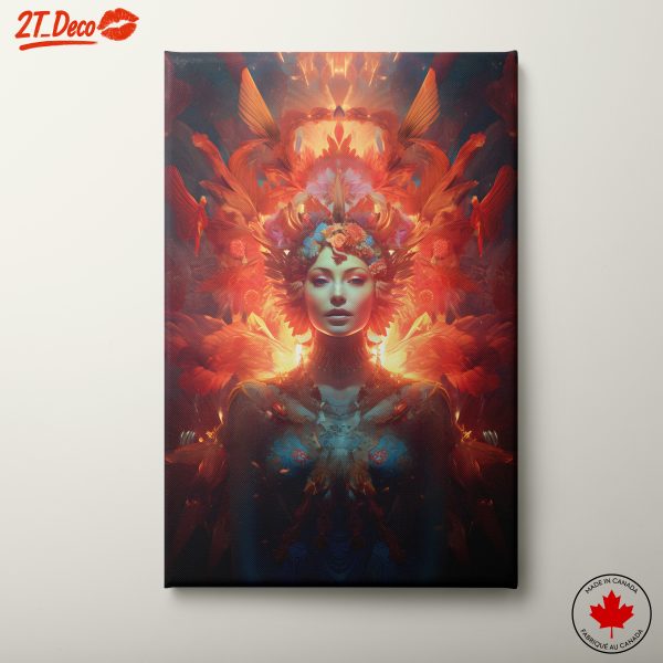 Vibrant Fantasy Floral Artwork