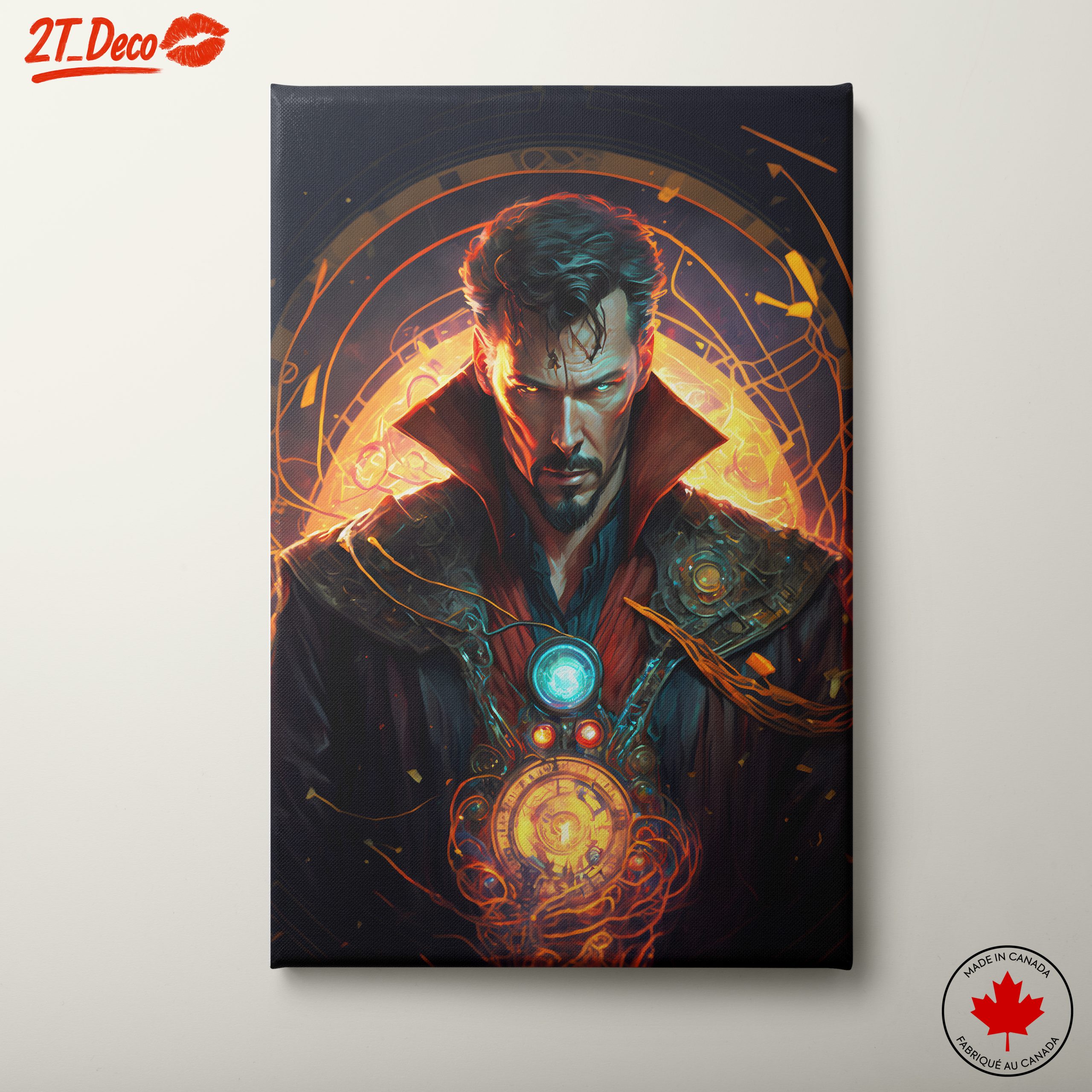 Dynamic Character Illustration with Enchanted Elements