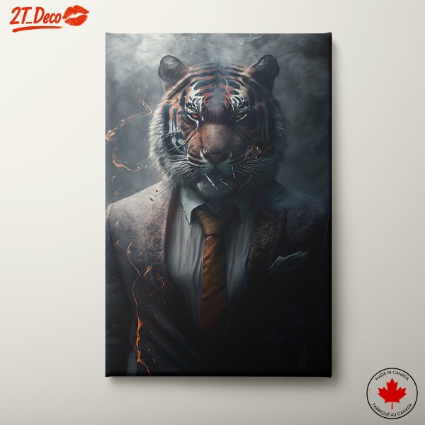 Impressive Tiger in a Suit Art