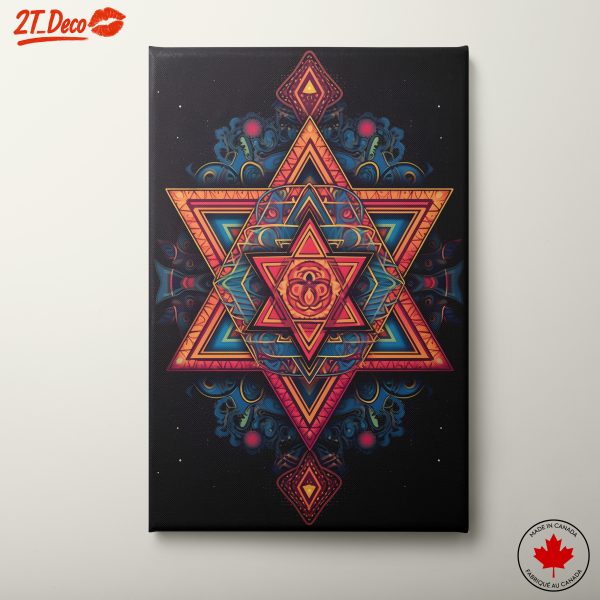 Vibrant Geometric Spiritual Artwork
