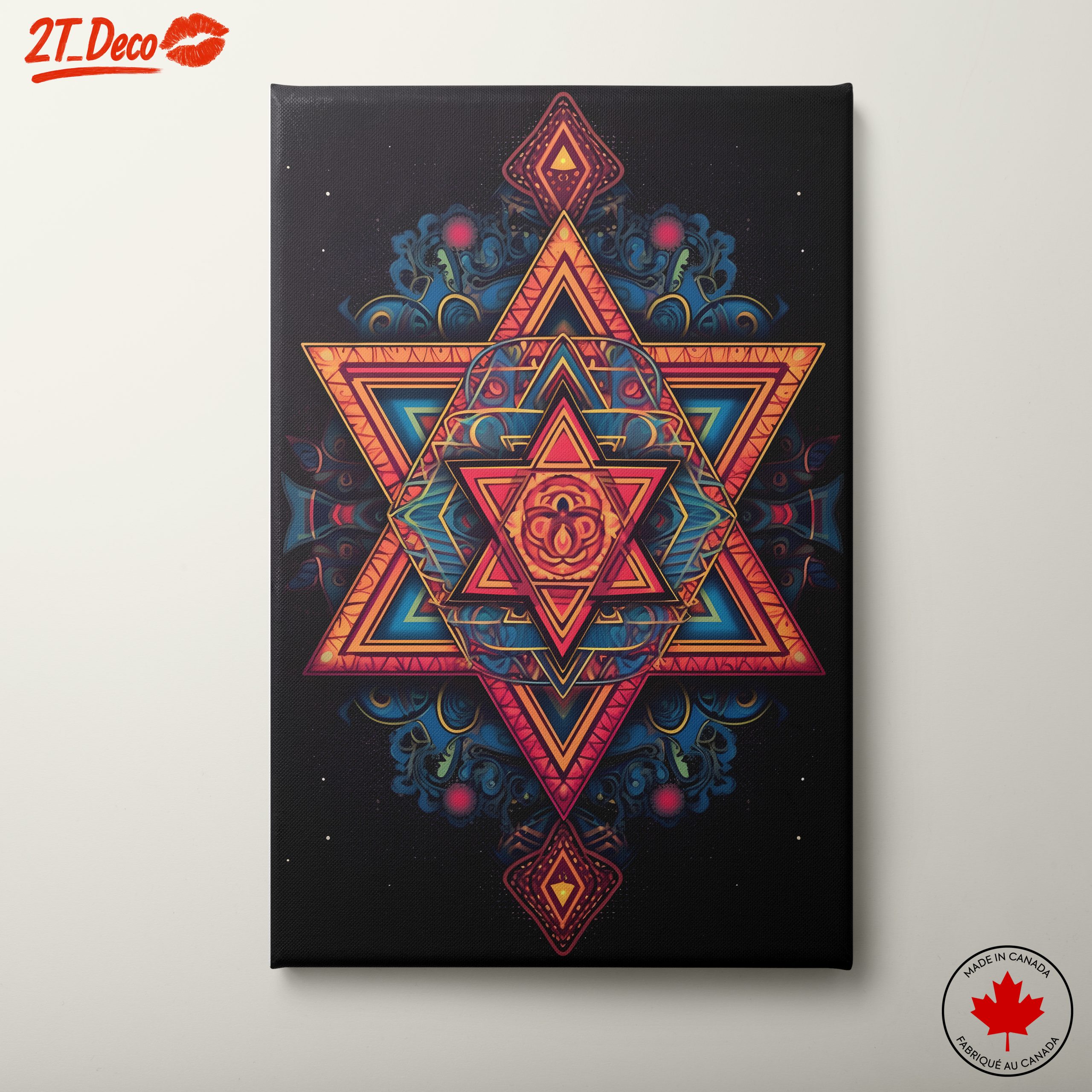 Vibrant Geometric Spiritual Artwork