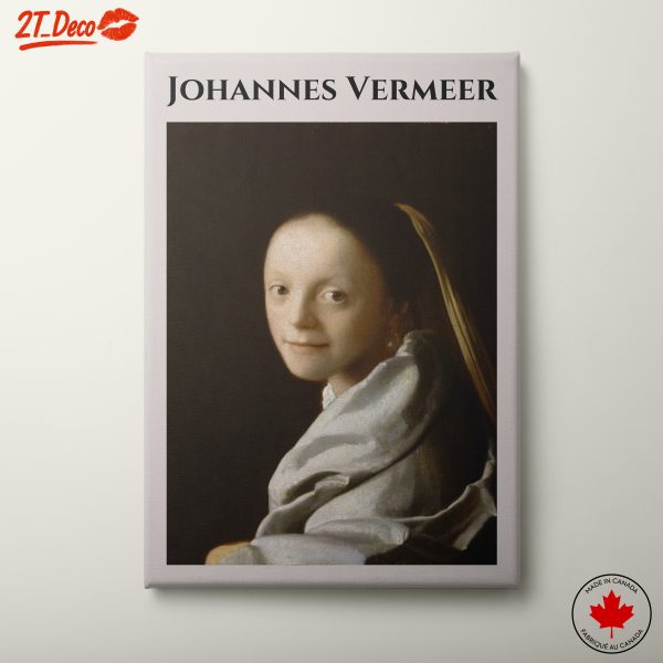 Elegant Vintage Portrait of Johannes Vermeer