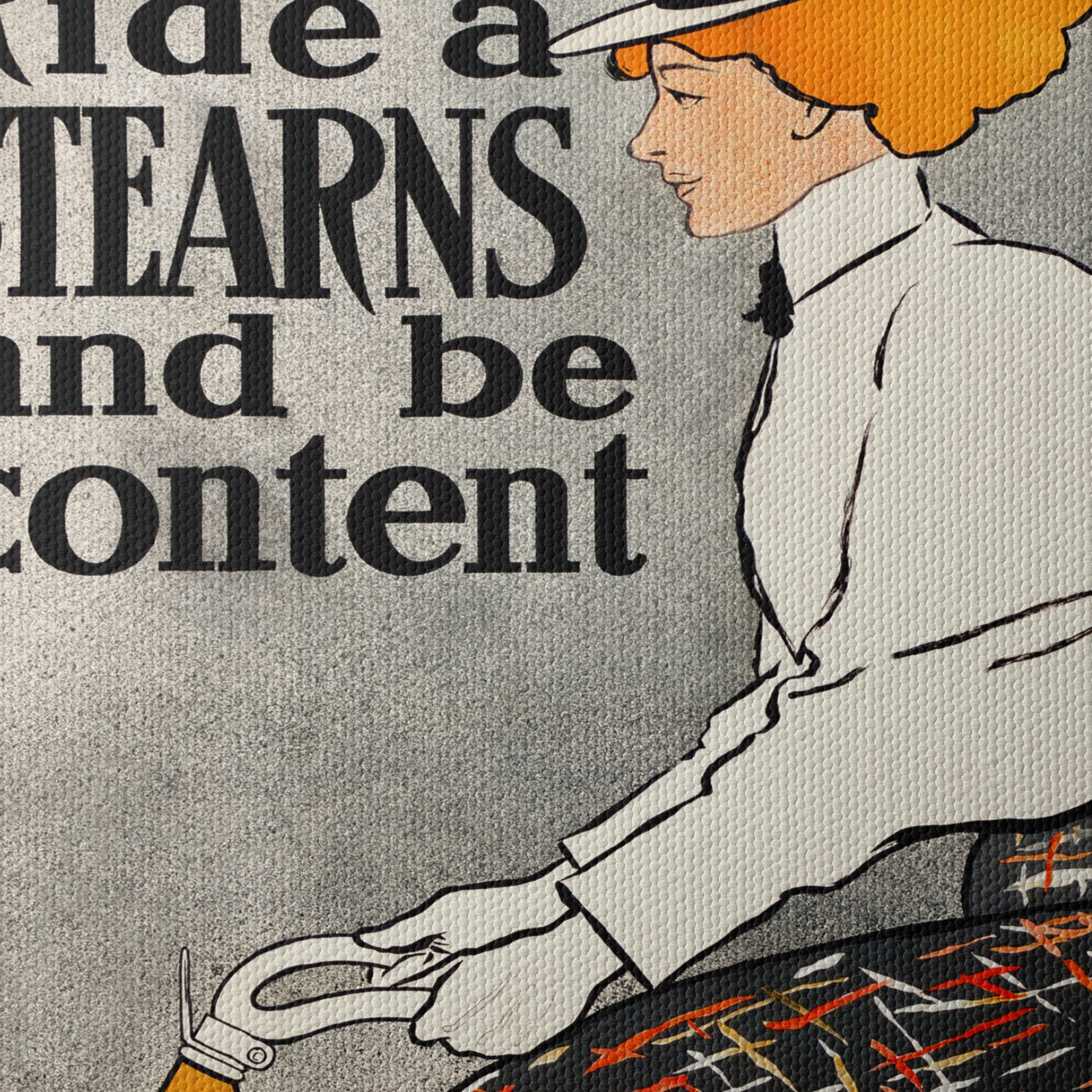 Vintage Cycling Poster Featuring a Woman - Image 4