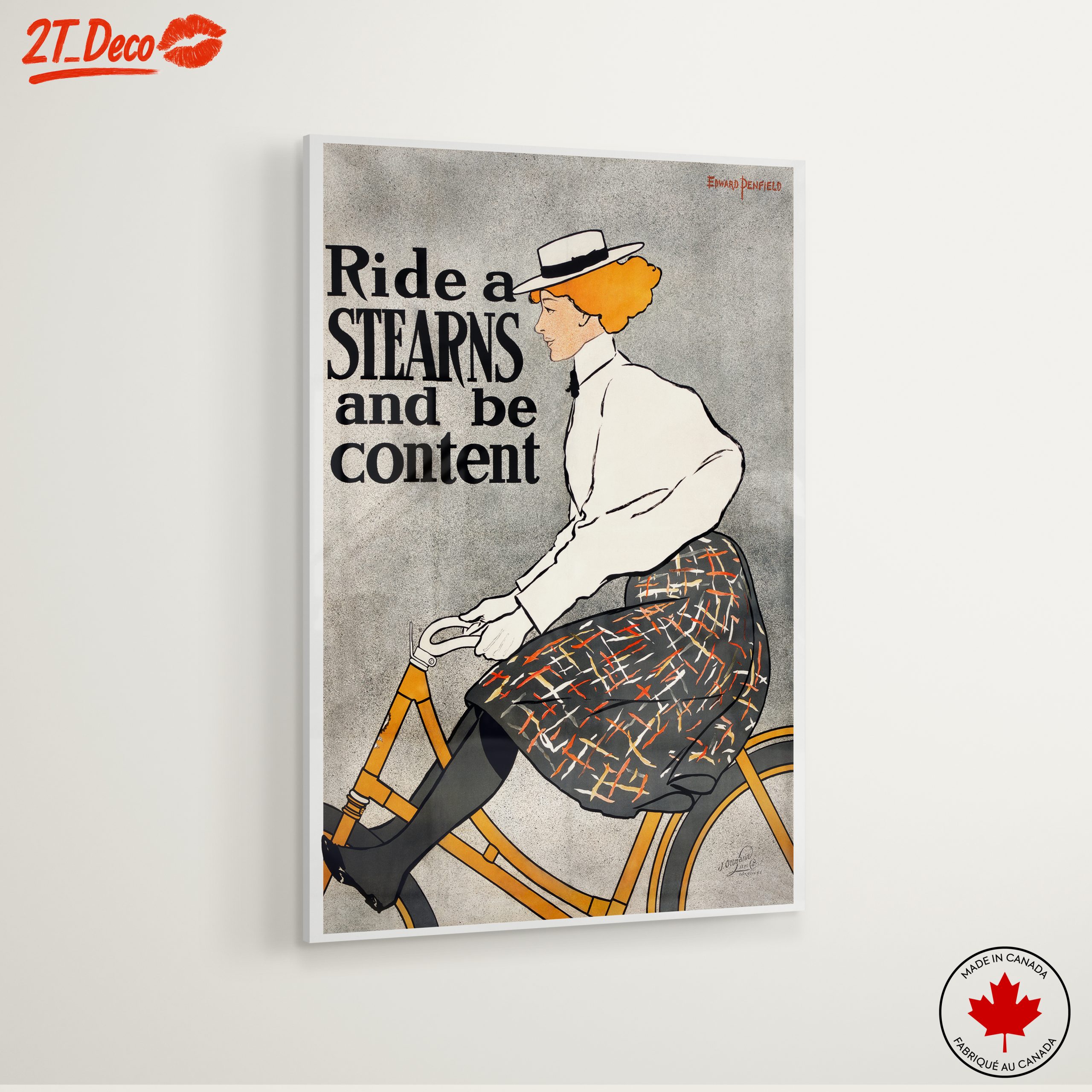 Vintage Cycling Poster Featuring a Woman - Image 6