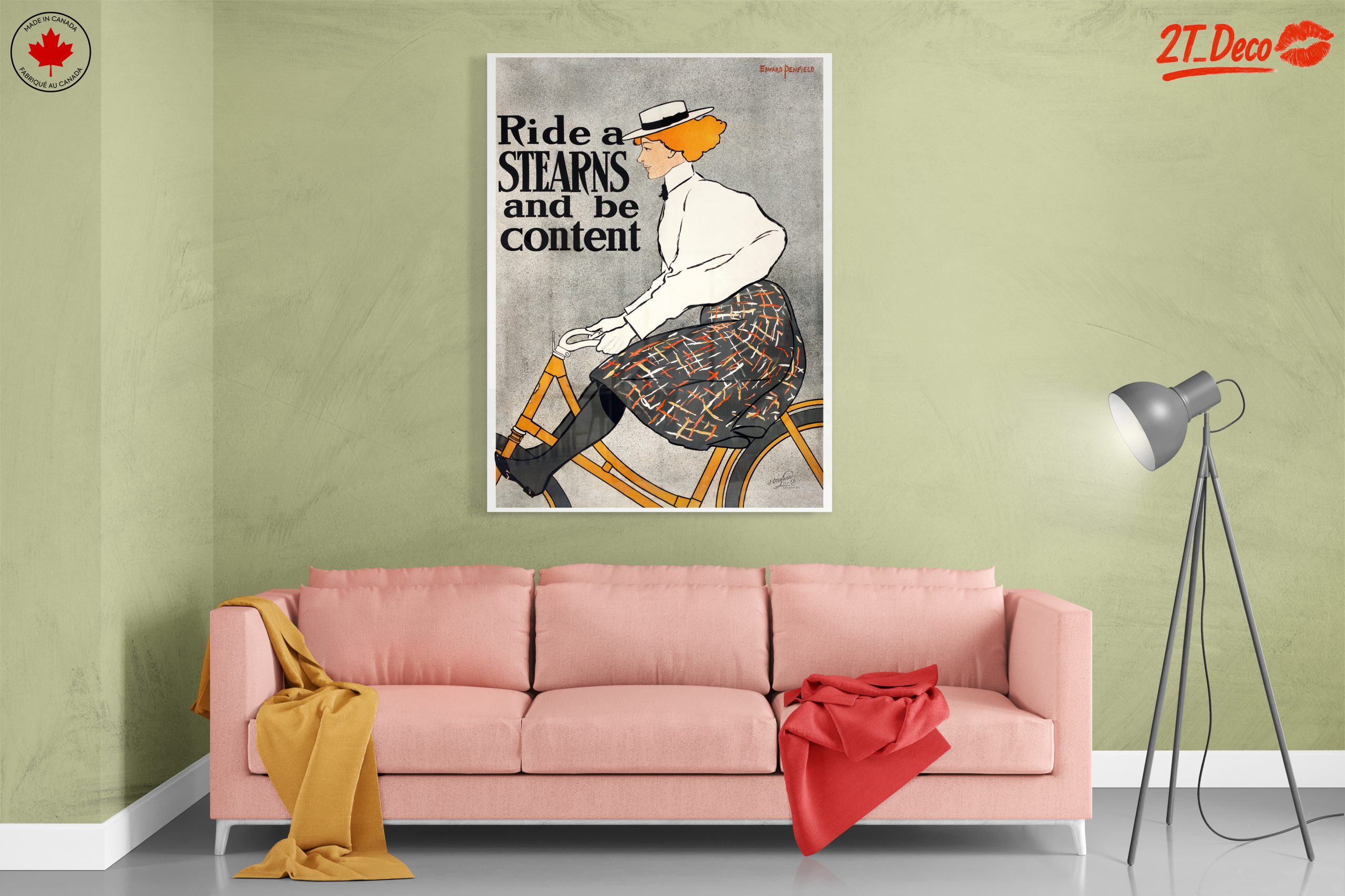 Vintage Cycling Poster Featuring a Woman - Image 7